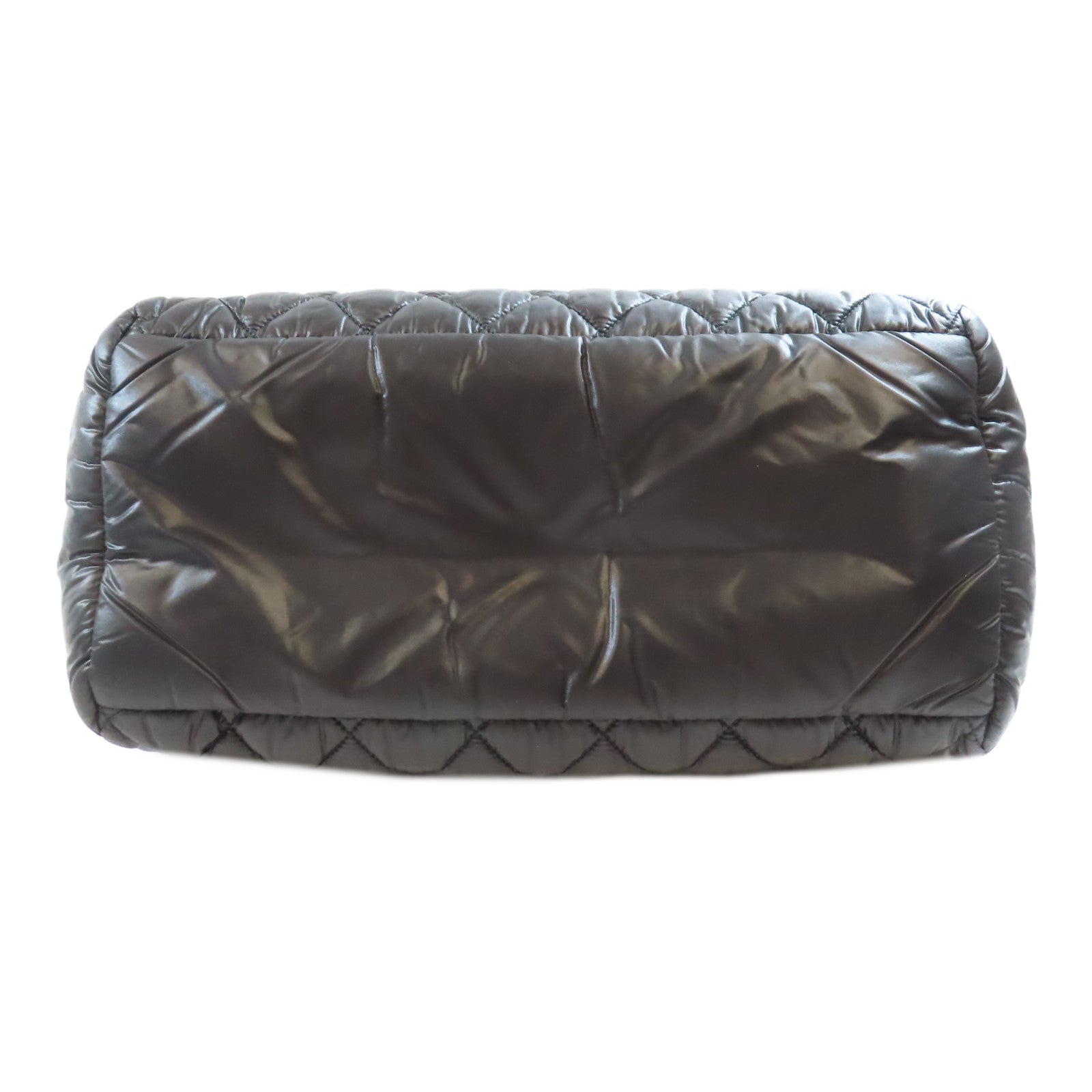 CHANEL 尼龍Coco Cocoon Small銀扣手挽袋黑色