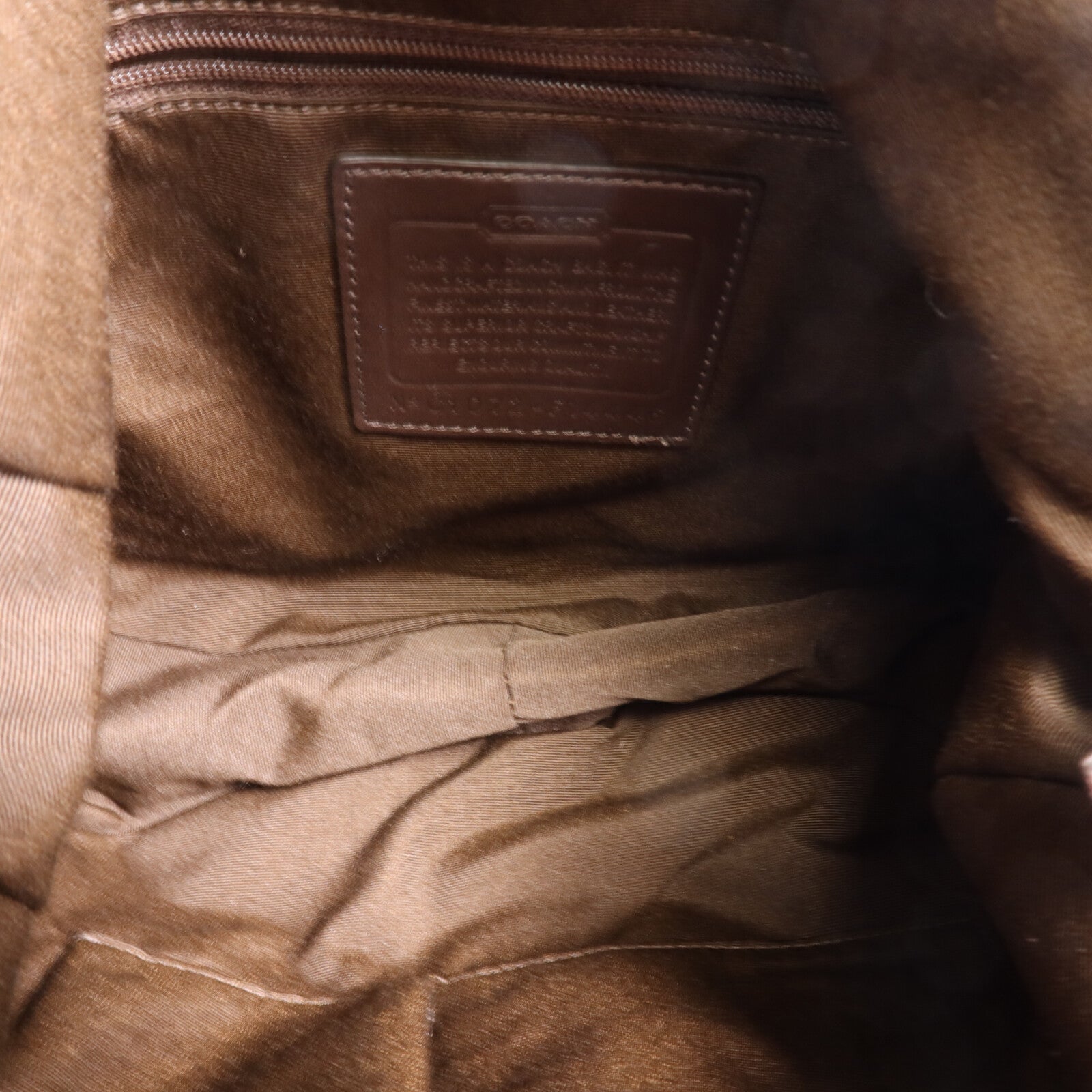 COACH 帆布Shoulder Bag銀扣肩背袋