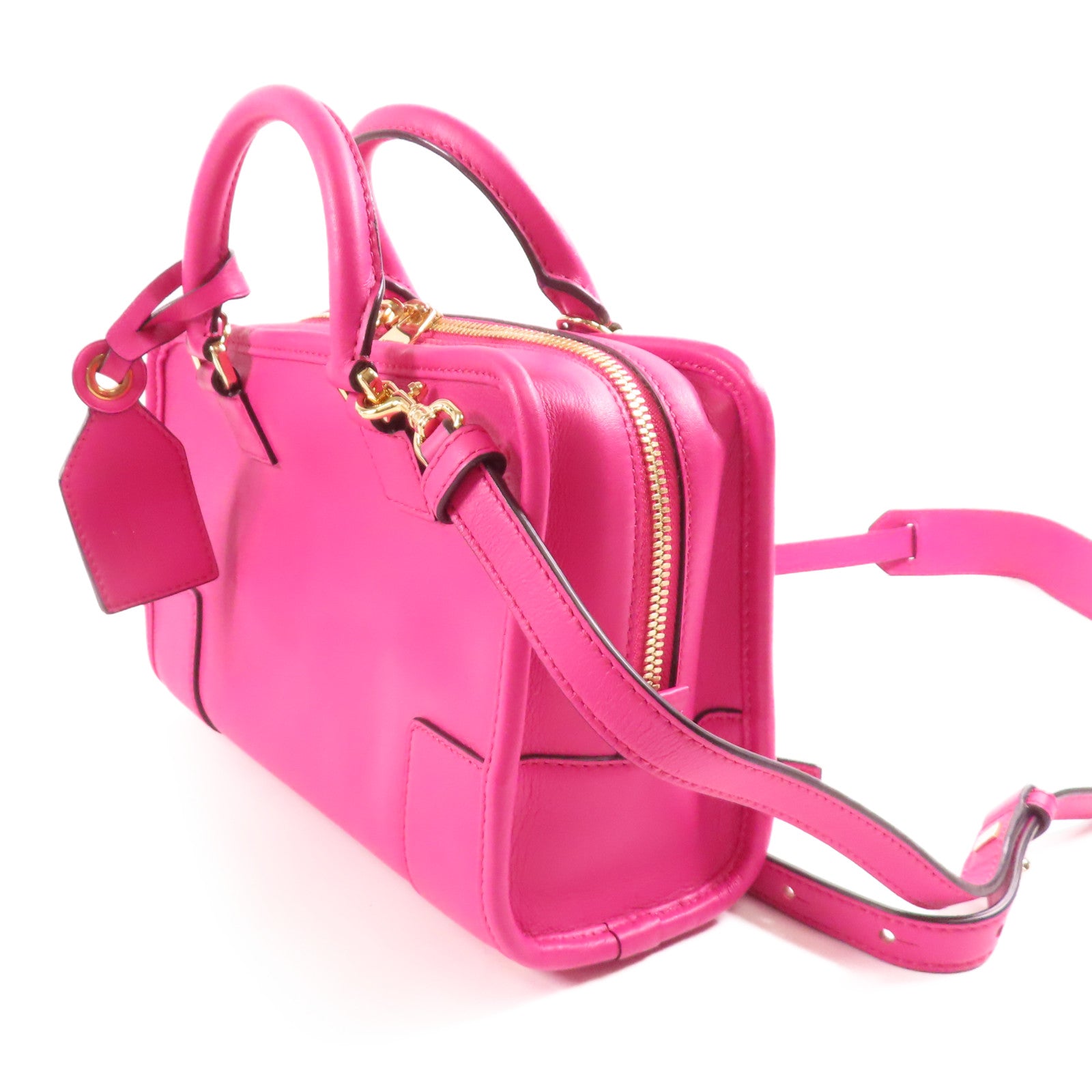 LOEWE 牛皮皮革Amazona金扣手挽肩背兩用袋