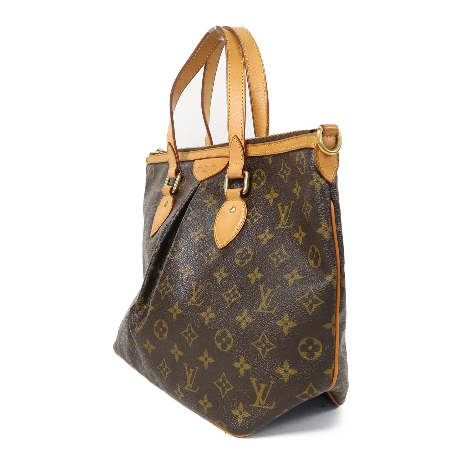 LOUIS VUITTON 【激減優惠】Monogram Palermo PM金扣手挽肩背兩用袋啡色