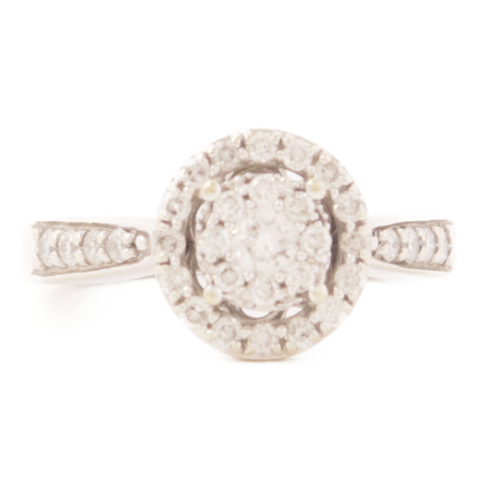JEWELRY 14K白金/鑽石Diamon Ring戒指US#5.5