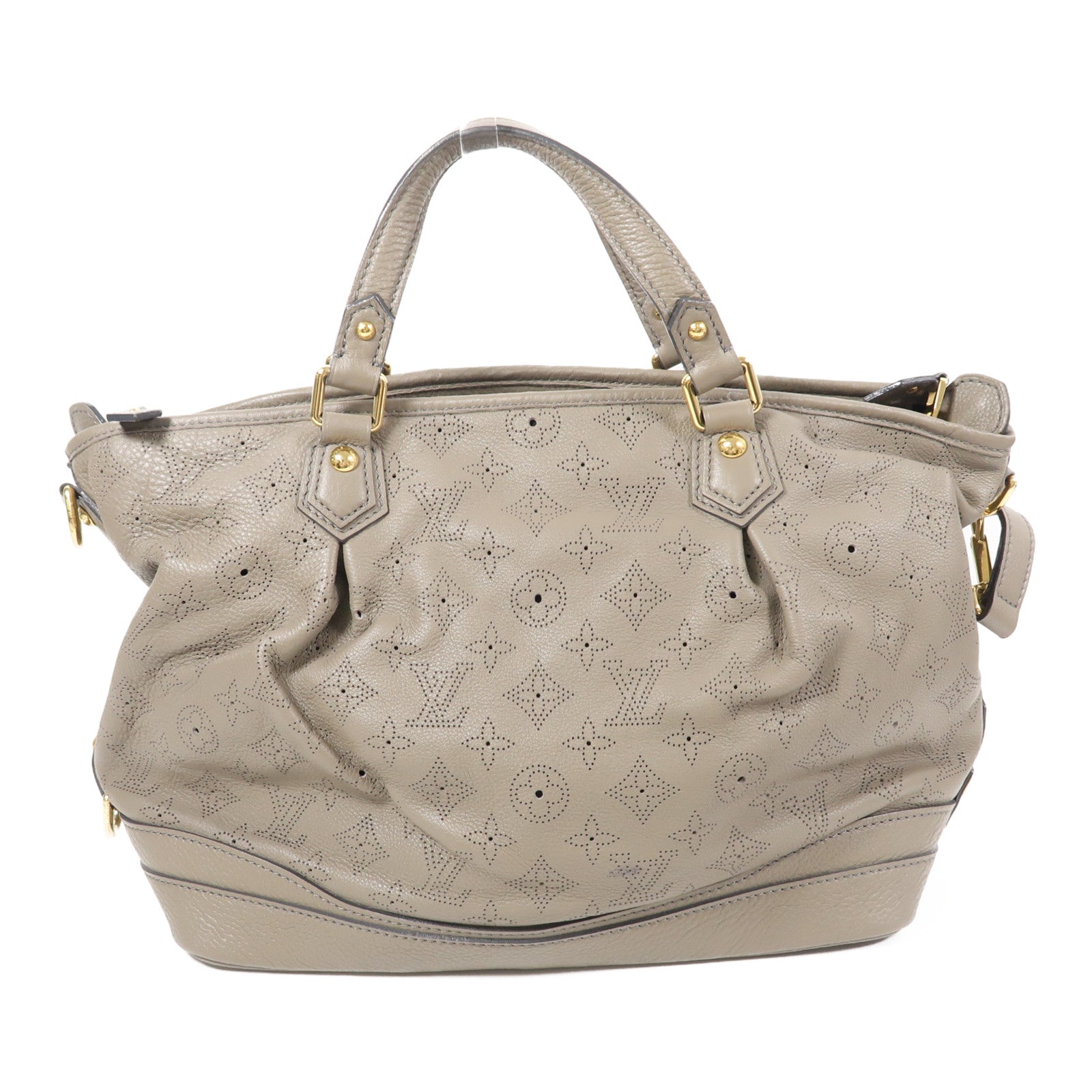 LOUIS VUITTON LV GHW Stella PM 2Way Shoulder Handbag Mahina M93175 Beige