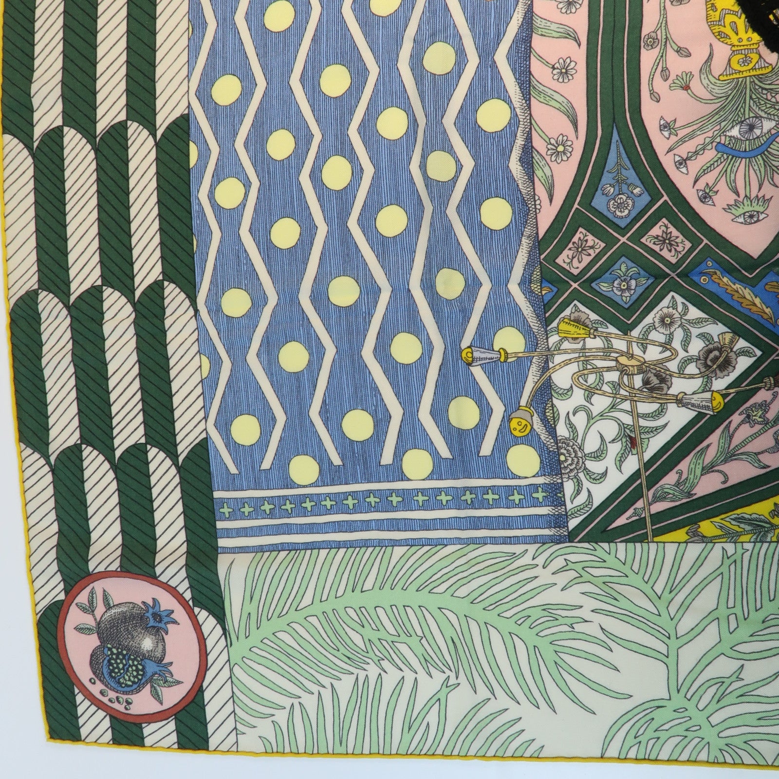 HERMES 羊絨Scarf圍巾Blue/Green