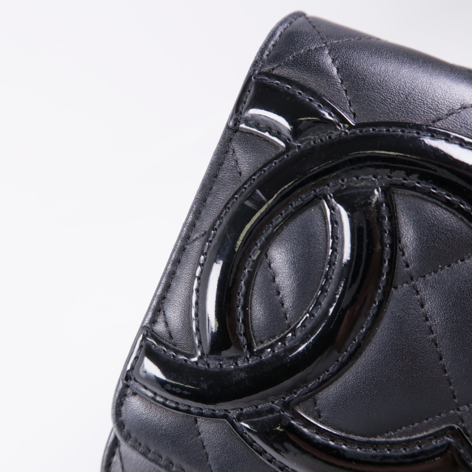 CHANEL【激減優惠】 牛皮皮革Cambon Wallet On Chain銀扣鏈帶肩背袋