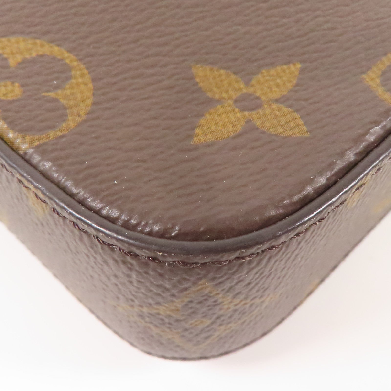 LOUIS VUITTON LV GHW Felicie Strap & Go Shoulder Bag M80091 Monogram Brown/Green