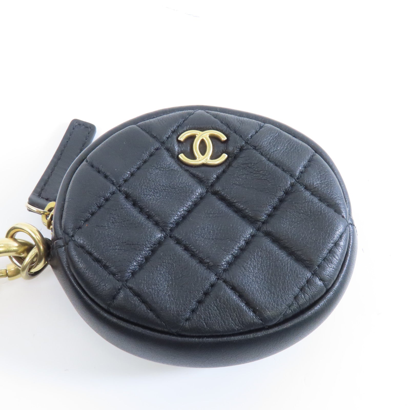 CHANEL 【激減優惠】菱格牛皮皮革Chain Shoulder Bag金扣鏈帶肩背袋黑色
