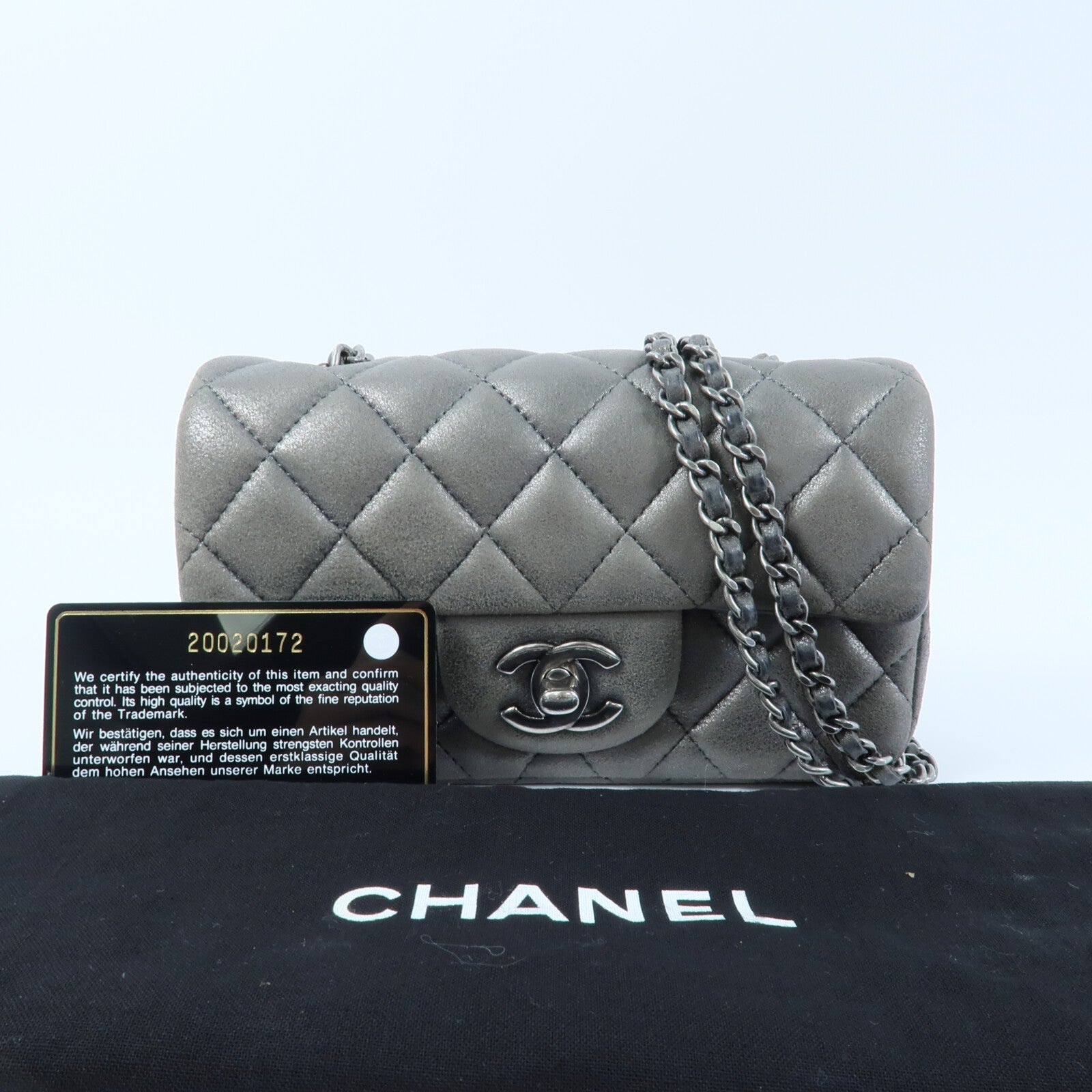 CHANEL 牛皮皮革Shoulder Bag鏈帶肩背袋
