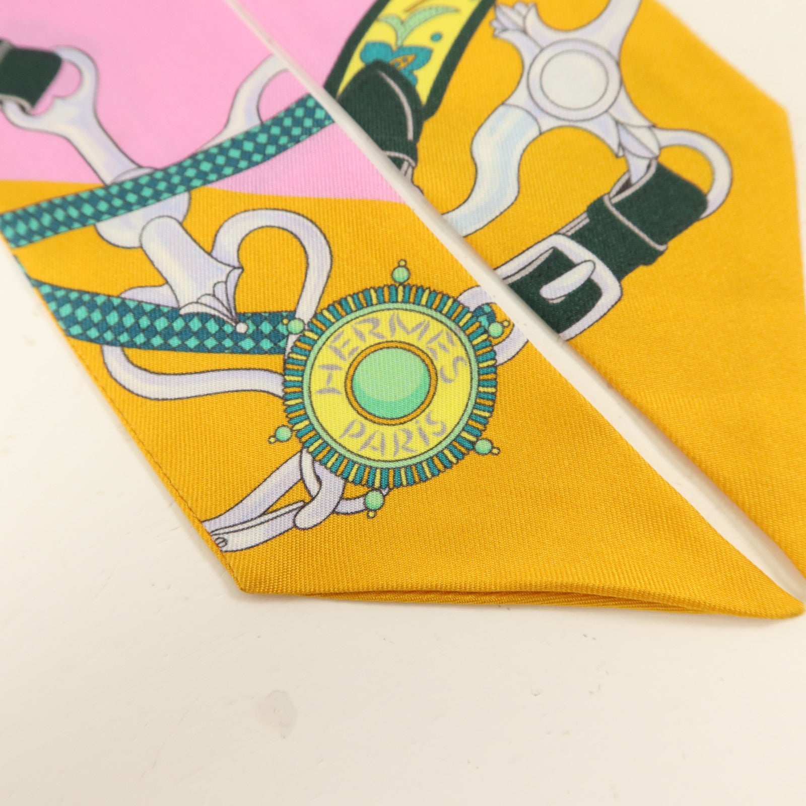 HERMES 絲質Twilly絲巾