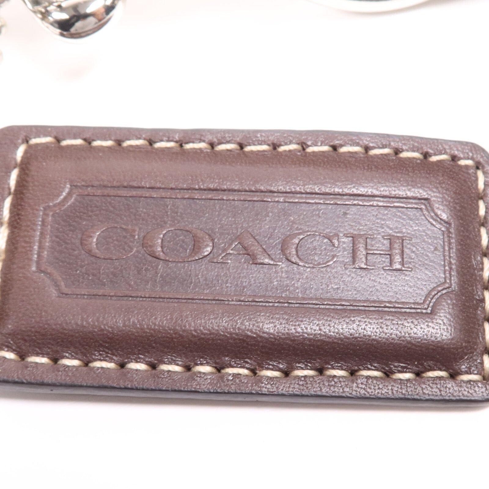 COACH 帆布Shoulder Bag銀扣肩背袋