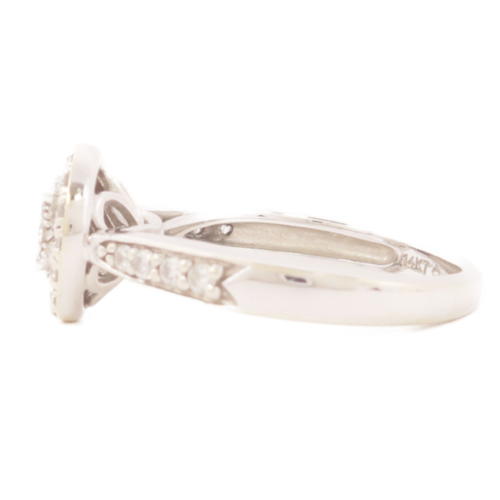 JEWELRY 14K白金/鑽石Diamon Ring戒指US#5.5