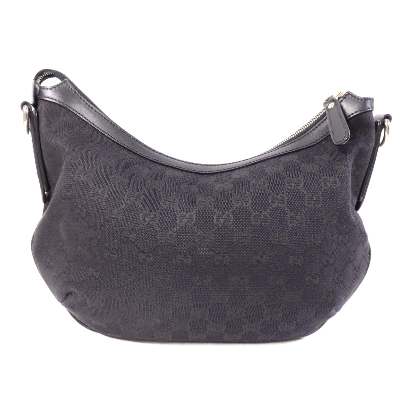 GUCCI 帆布Shoulder Bag銀扣肩背袋