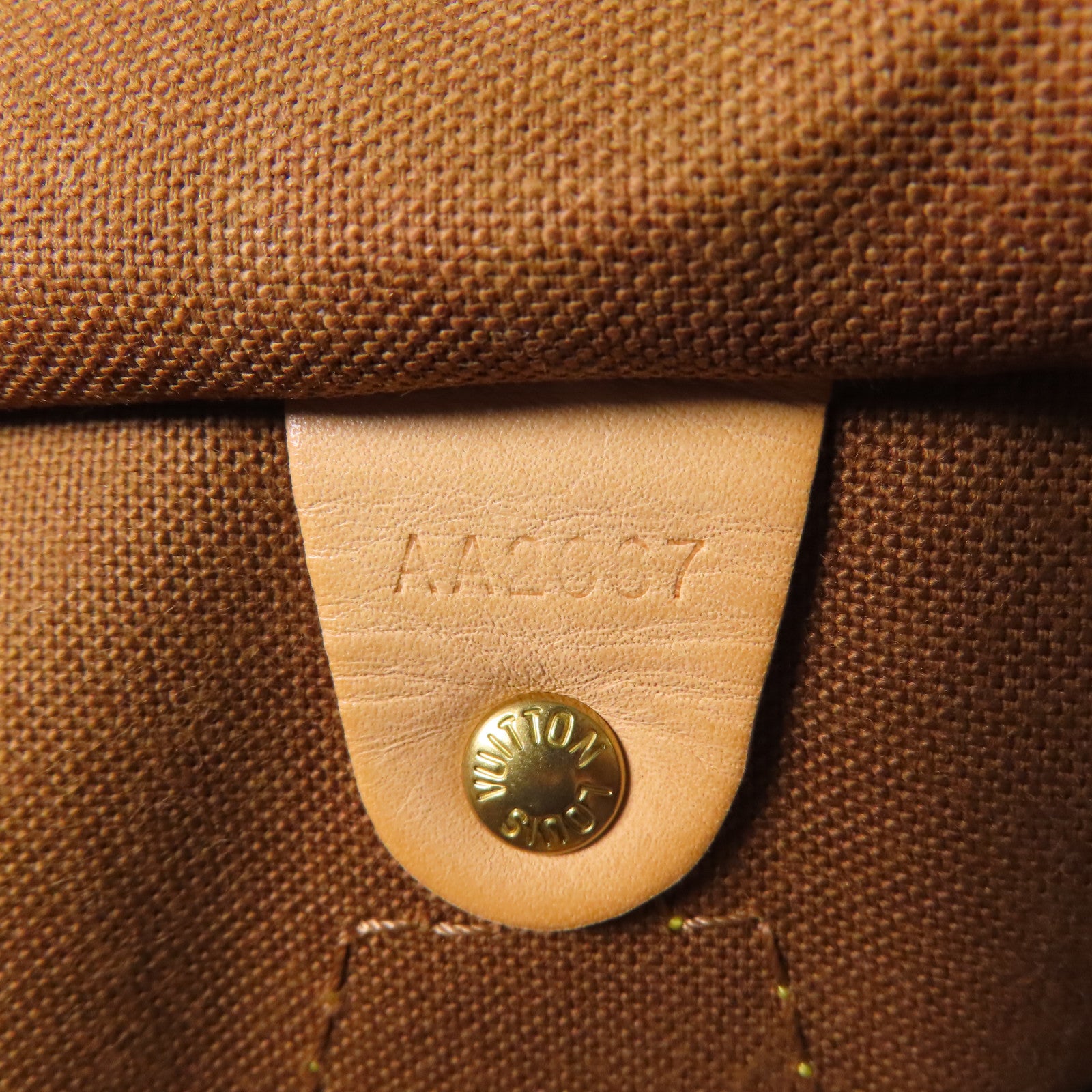 LOUIS VUITTON Monogram Speedy 35金扣手挽袋