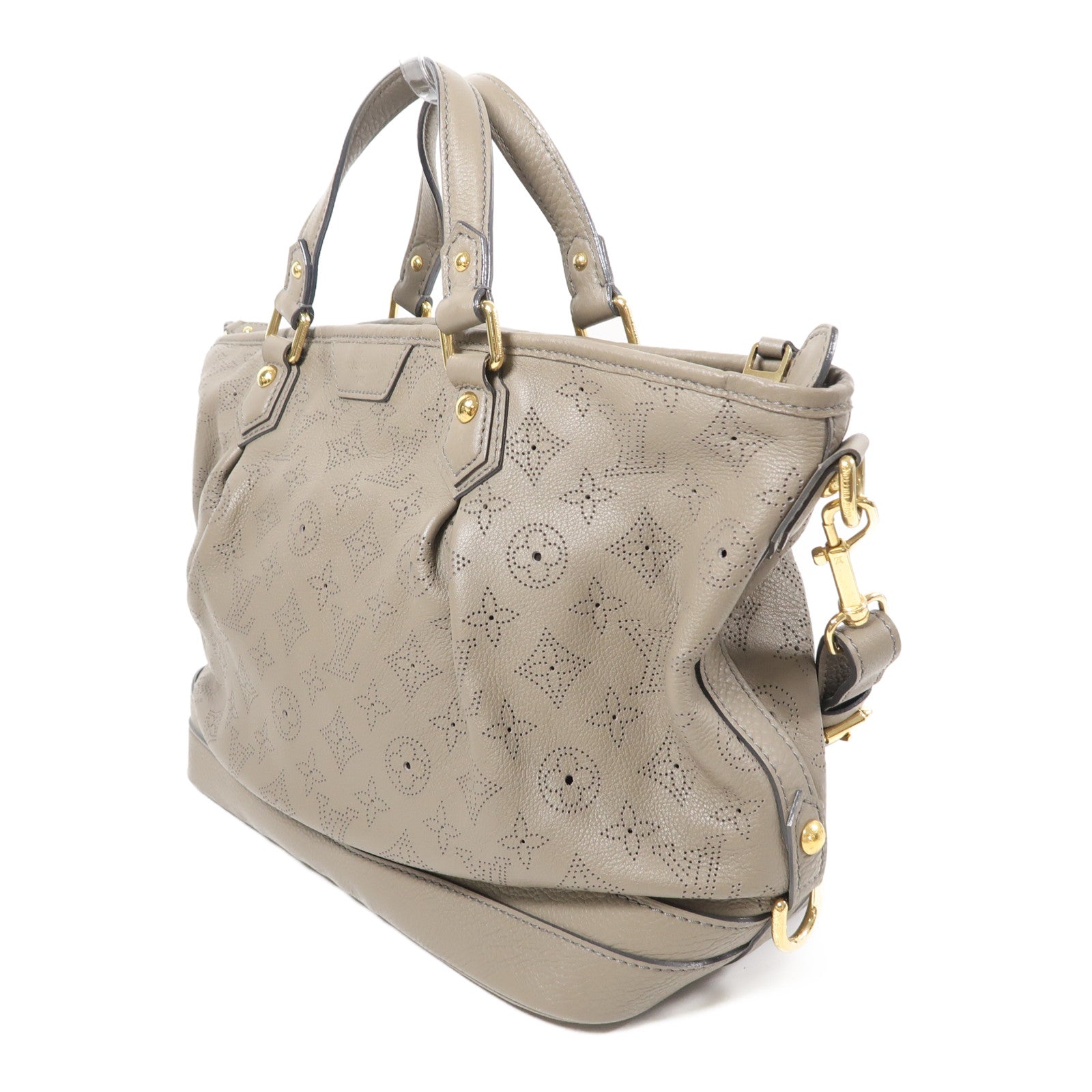 LOUIS VUITTON LV GHW Stella PM 2Way Shoulder Handbag Mahina M93175 Beige