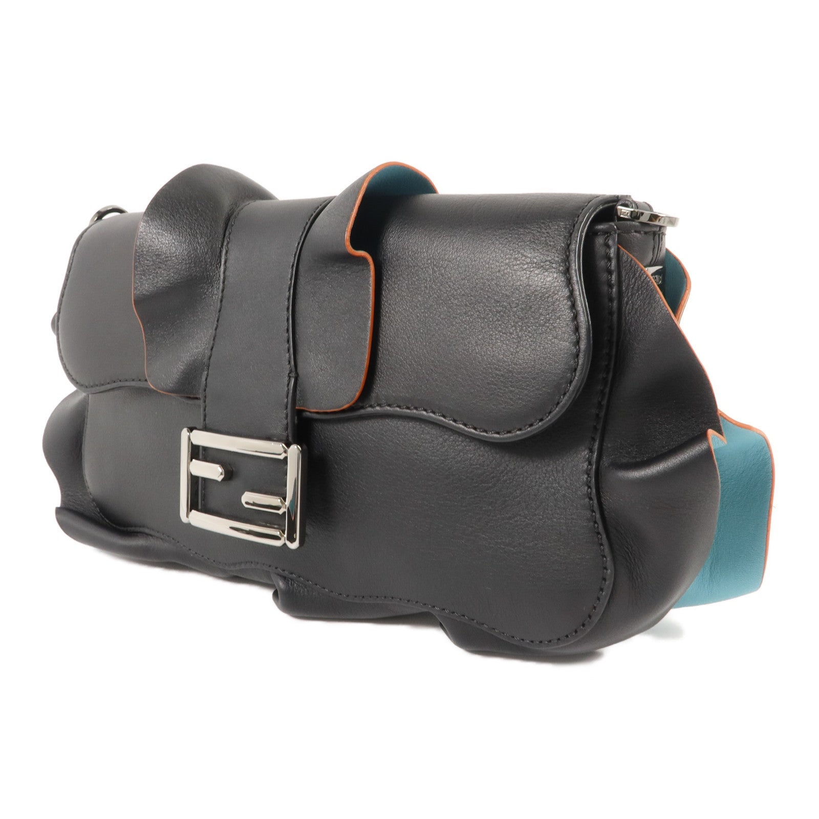 FENDI 牛皮皮革Wave Baguette肩背袋