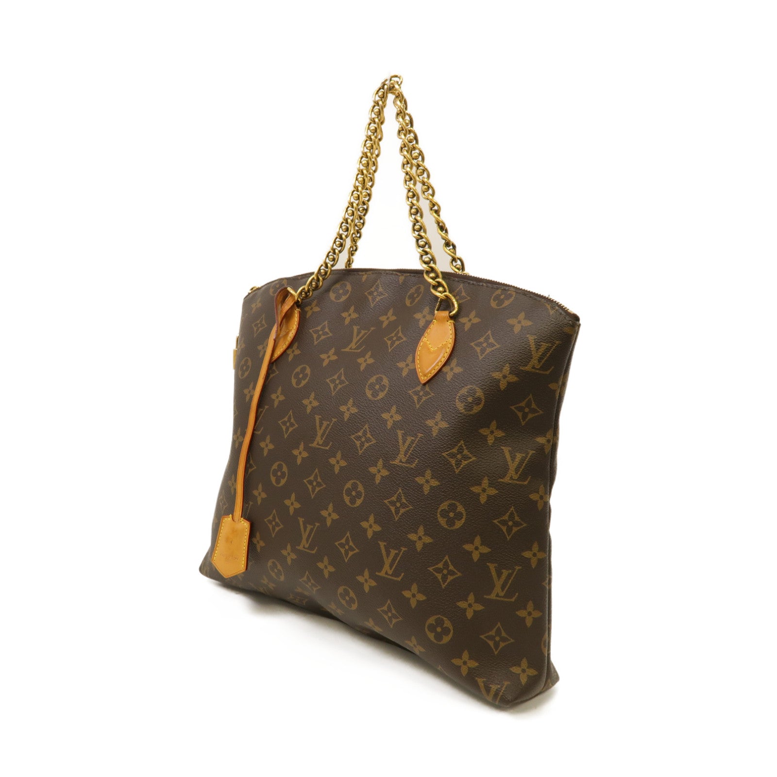 LOUIS VUITTON 【激減優惠】Monogram Lockit Chain金扣手挽袋啡色