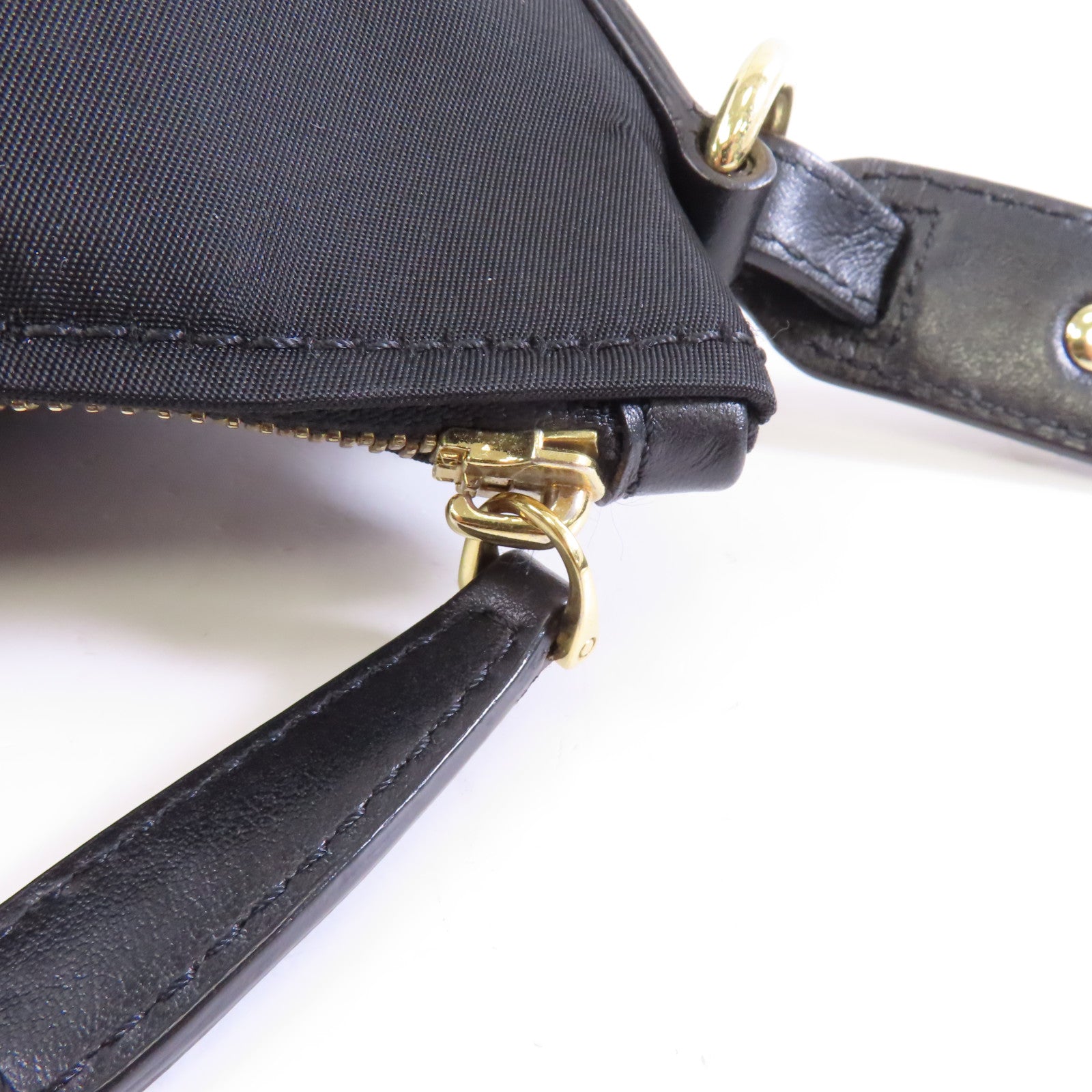 Salvatore Ferragamo 尼龍2way Shoulder Bag金扣手挽肩背兩用袋黑色