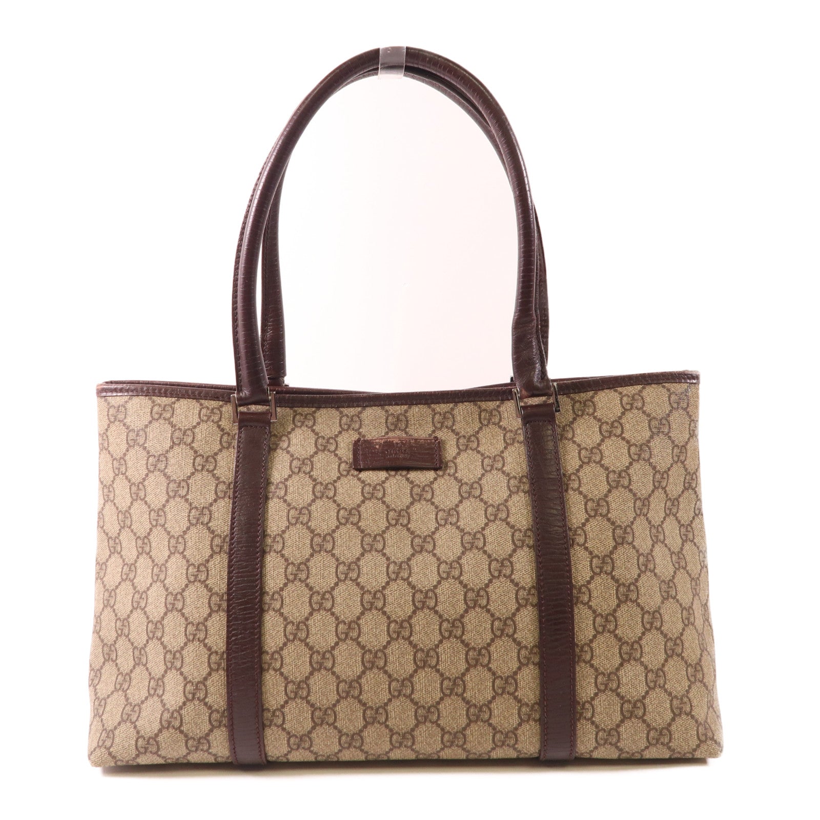 GUCCI SHW Tote Bag 114595 Coated Canvas Brown