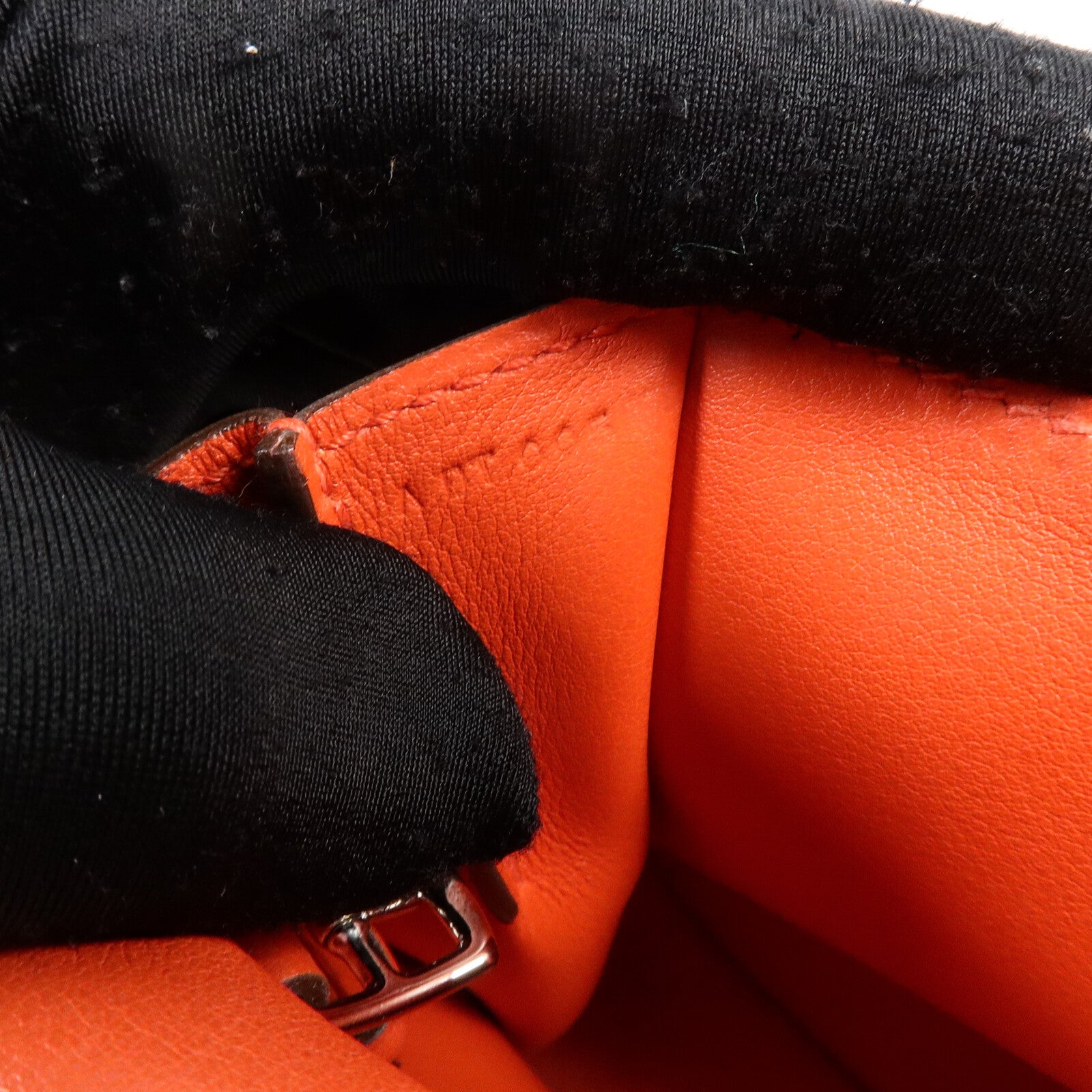 HERMES Swift皮革Mini Halzan手挽肩背兩用袋Rouge Tomate