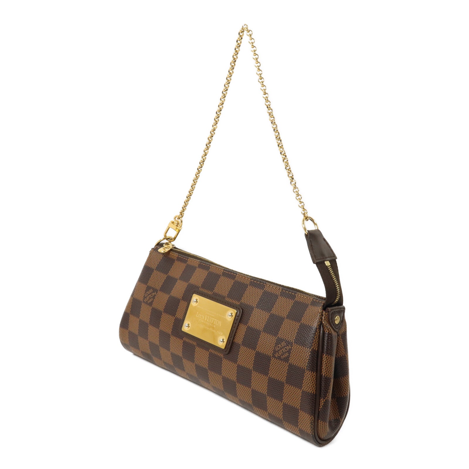 LOUIS VUITTON Damier Eva鏈帶手挽肩背兩用袋