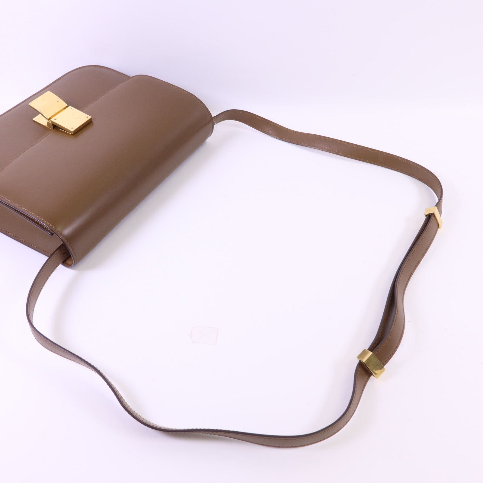 CELINE 牛皮皮革Classic Box金扣肩背袋