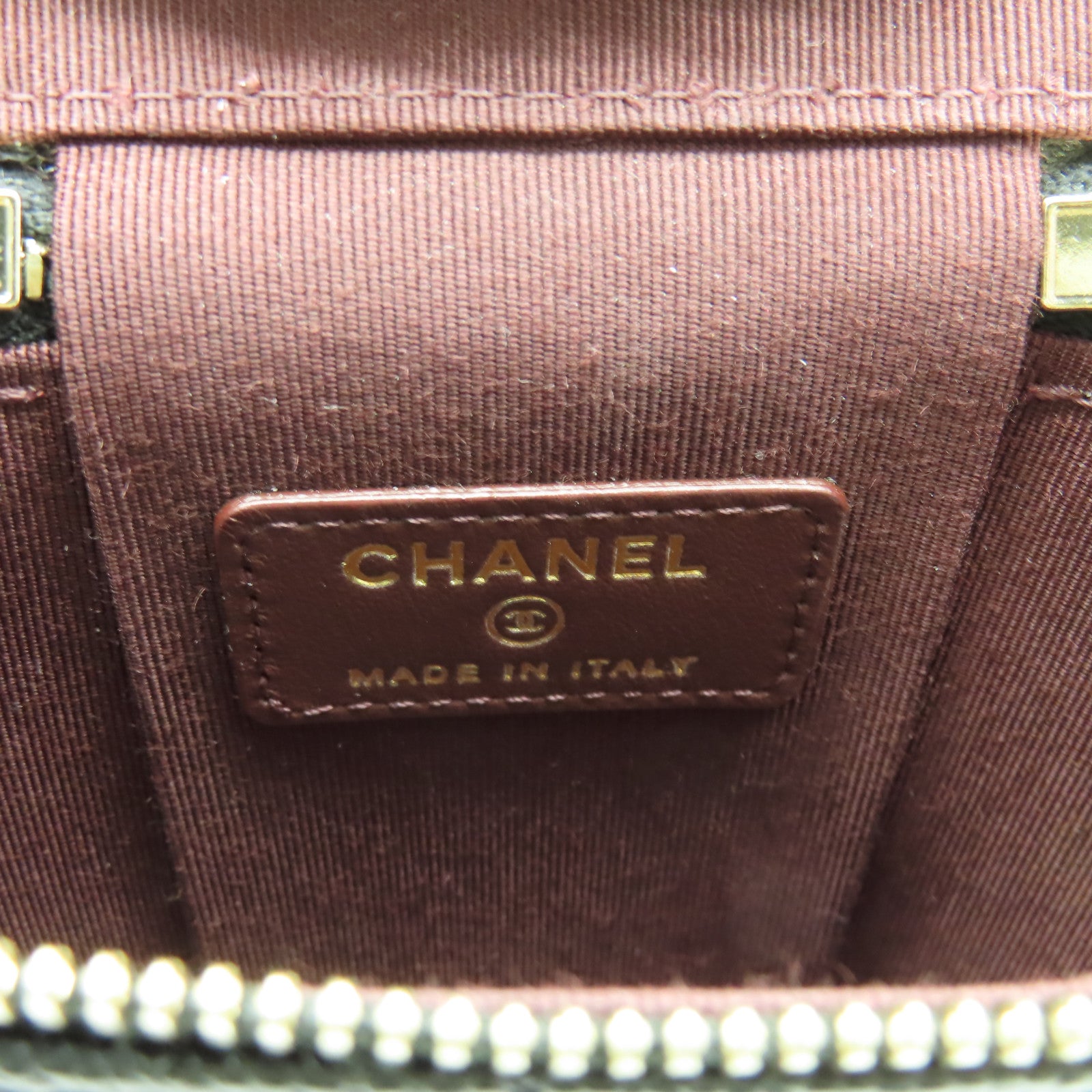 CHANEL 【激減優惠】菱格Caviar皮革Mini Cigarette Box金扣鏈帶肩背袋黑色