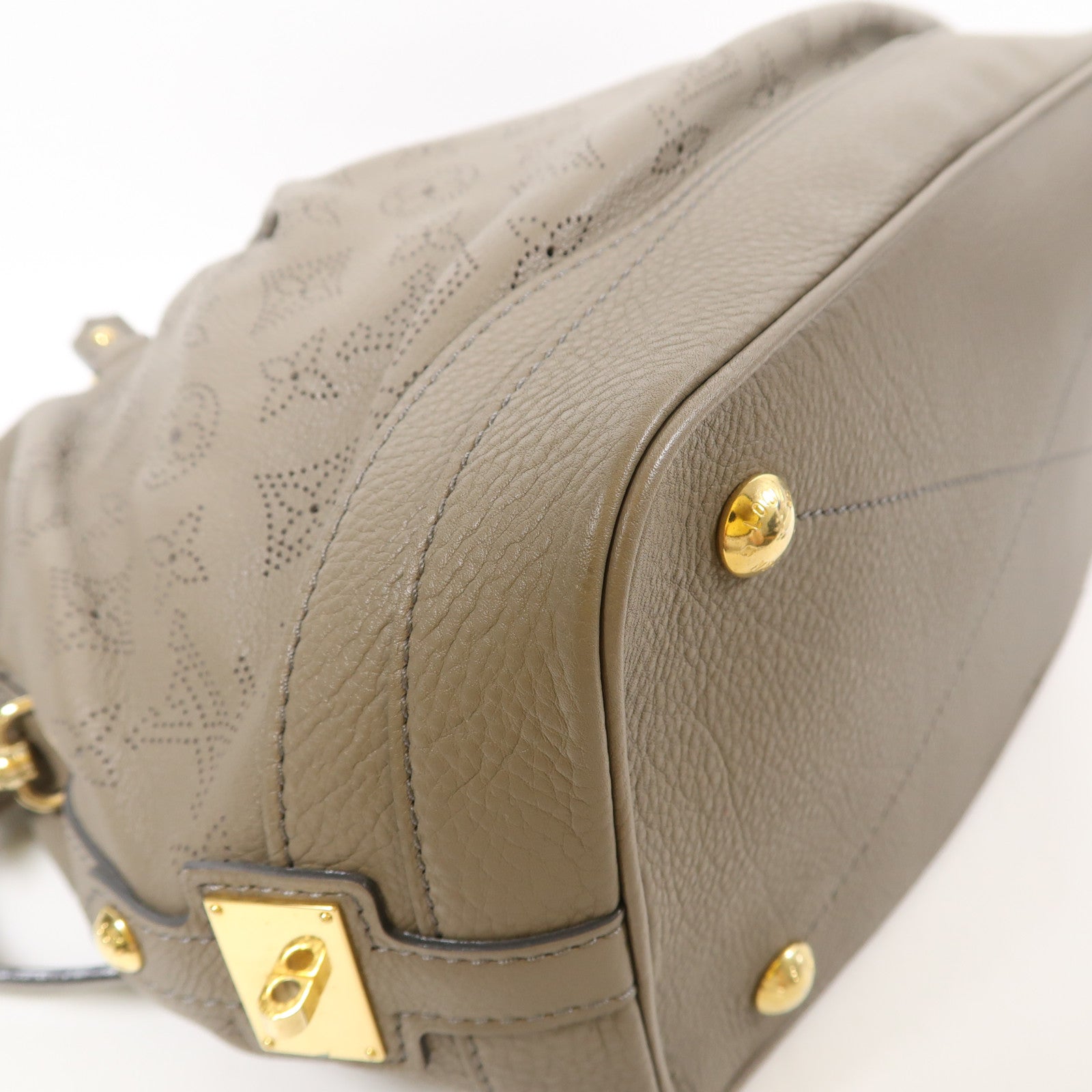 LOUIS VUITTON LV GHW Stella PM 2Way Shoulder Handbag Mahina M93175 Beige