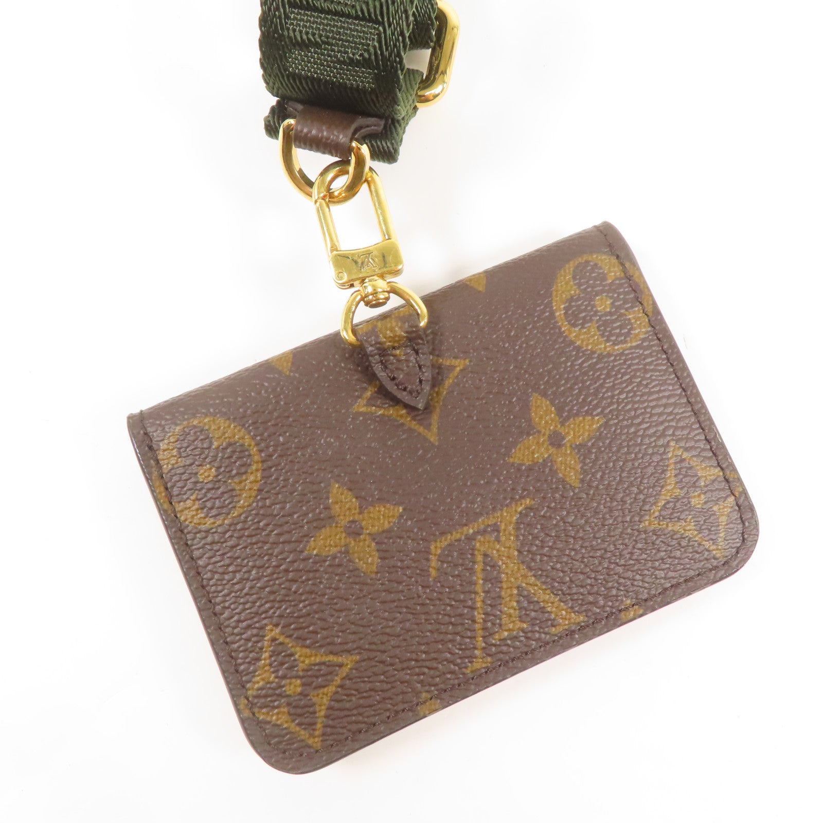 LOUIS VUITTON LV GHW Felicie Strap & Go Shoulder Bag M80091 Monogram Brown/Green