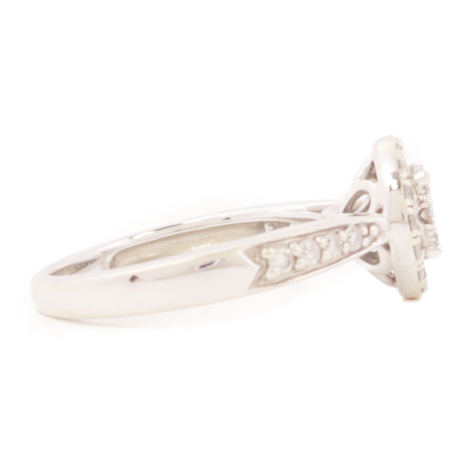 JEWELRY 14K白金/鑽石Diamon Ring戒指US#5.5