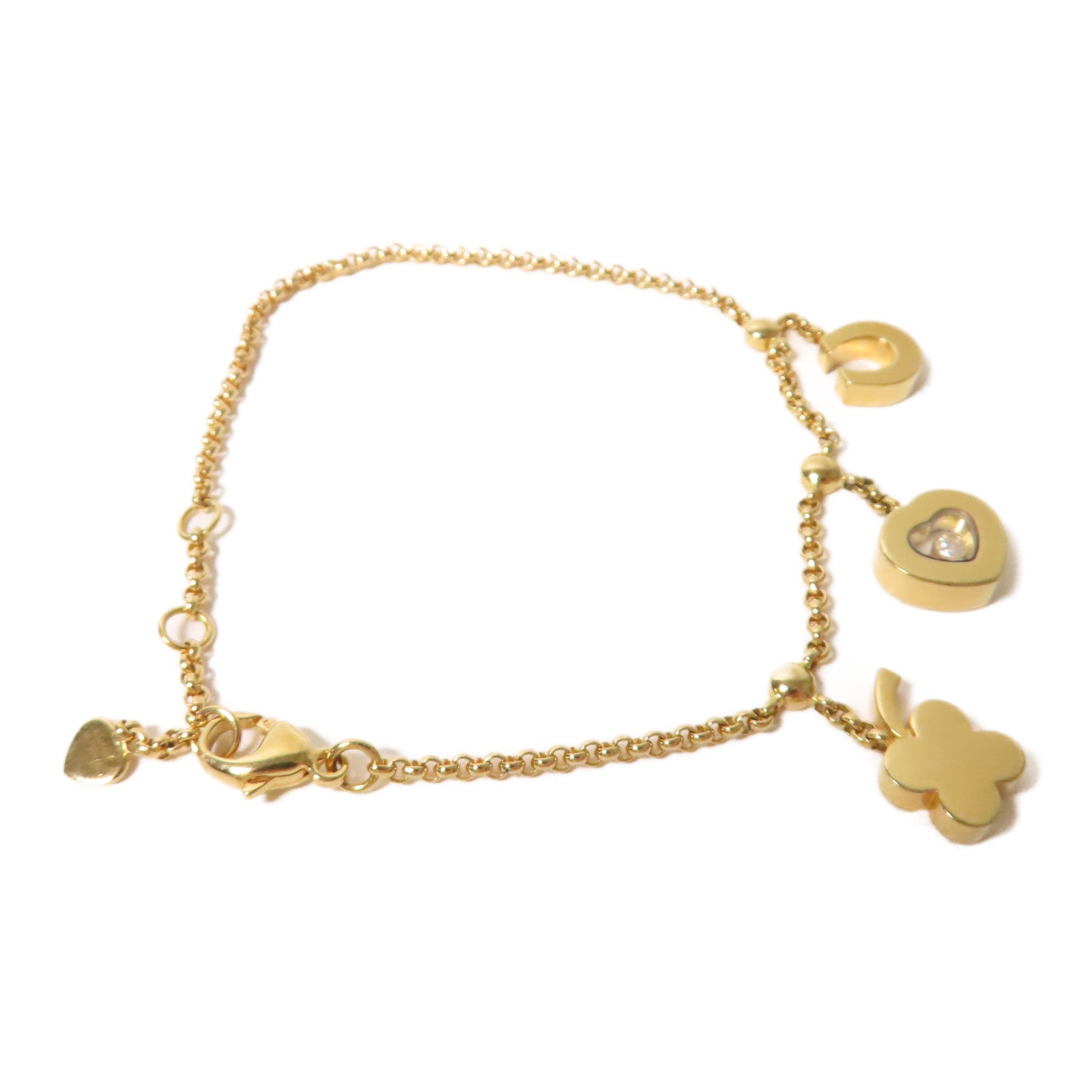 Chopard 18K玫瑰金Happy Diamond Bracelet手鏈