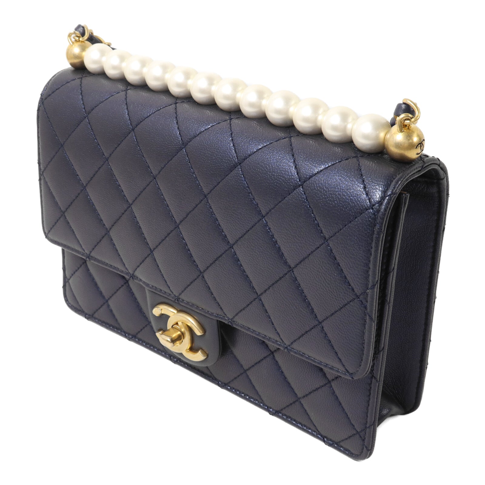CHANEL 牛皮皮革Chain Shoulder鏈帶肩背袋