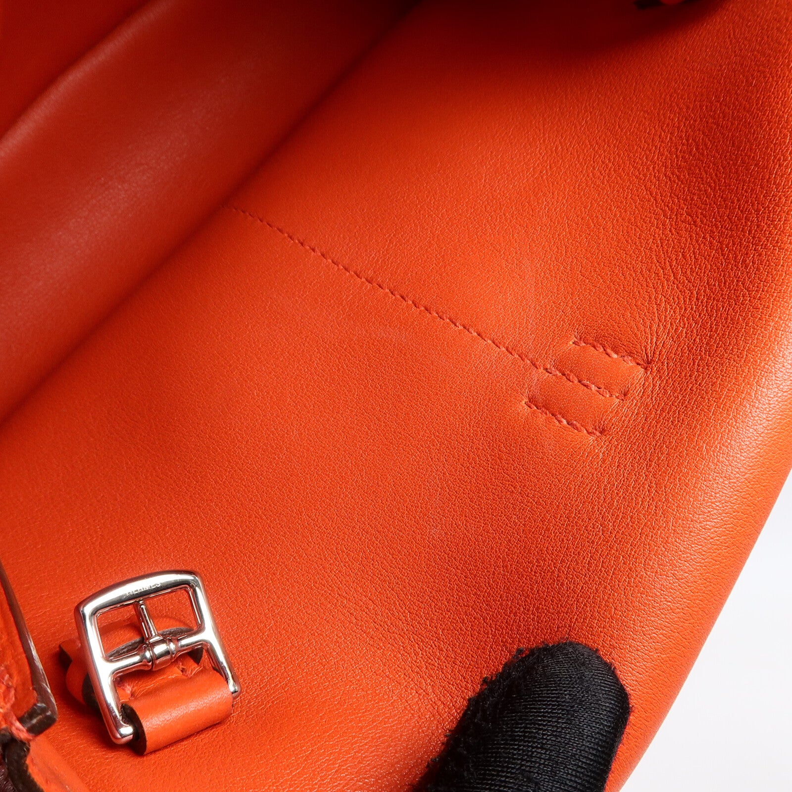 HERMES Swift皮革Mini Halzan手挽肩背兩用袋Rouge Tomate
