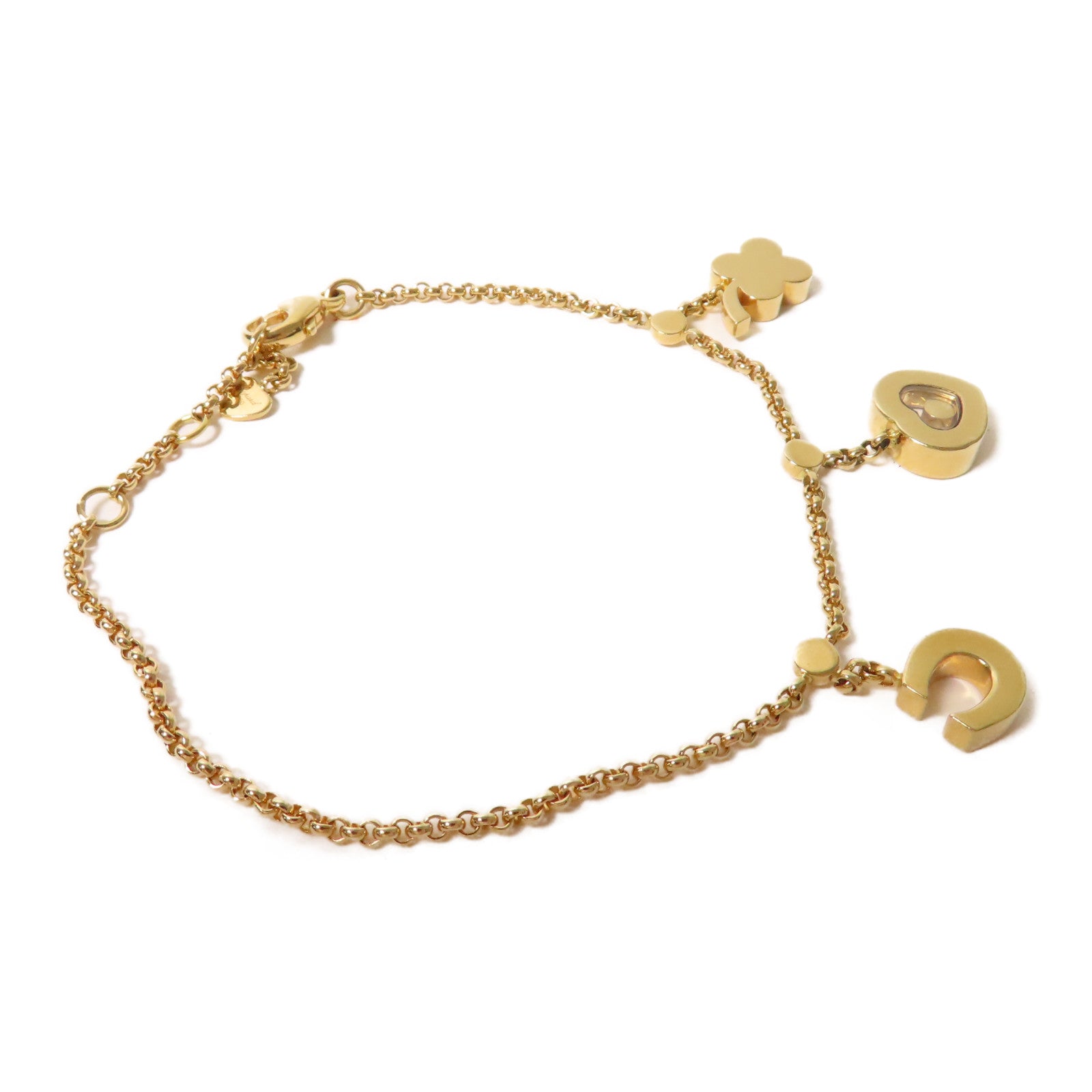 Chopard 18K玫瑰金Happy Diamond Bracelet手鏈