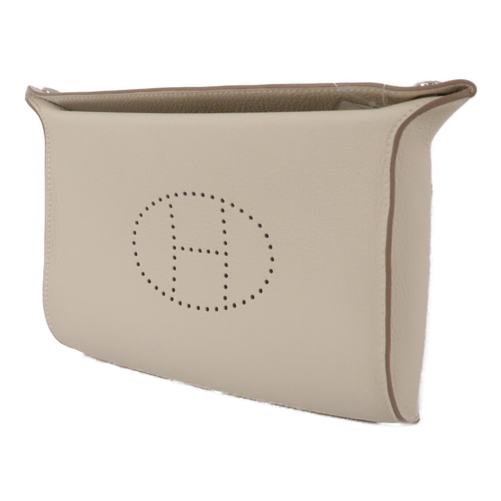 HERMES Evercolor皮革Videpoches肩背袋Craie