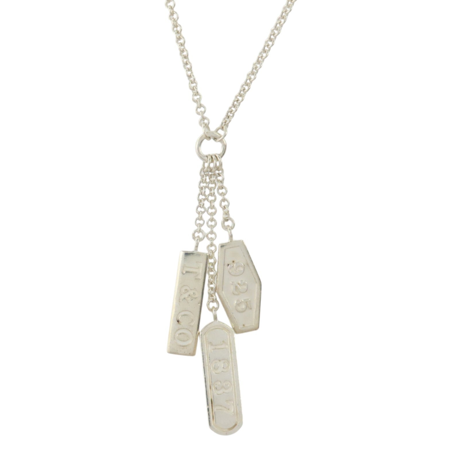 TIFFANY＆CO 925純銀1837 Necklace項鏈