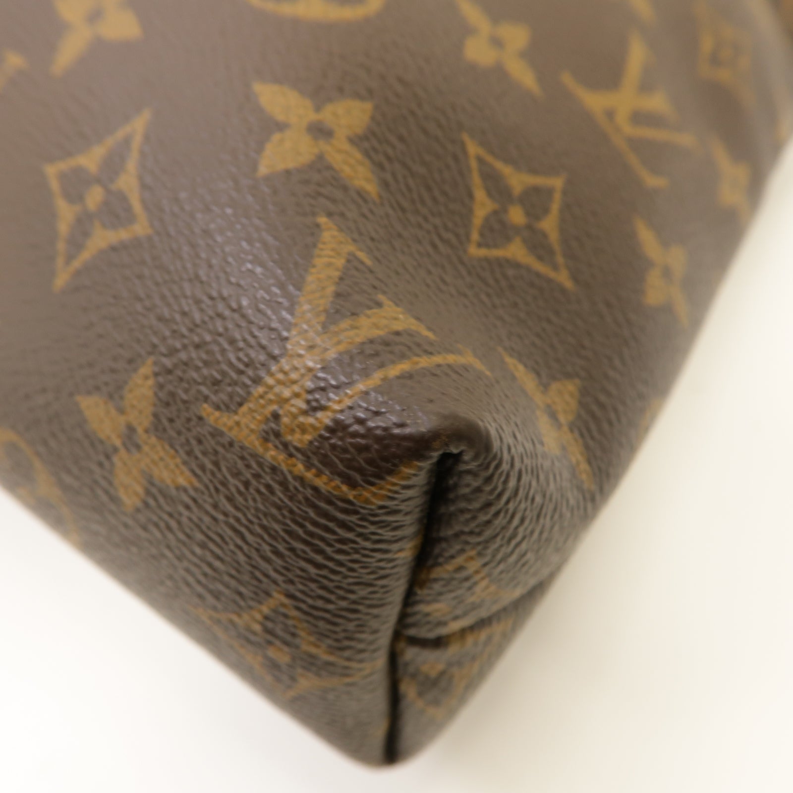 LOUIS VUITTON 【激減優惠】Monogram Lockit Chain金扣手挽袋啡色