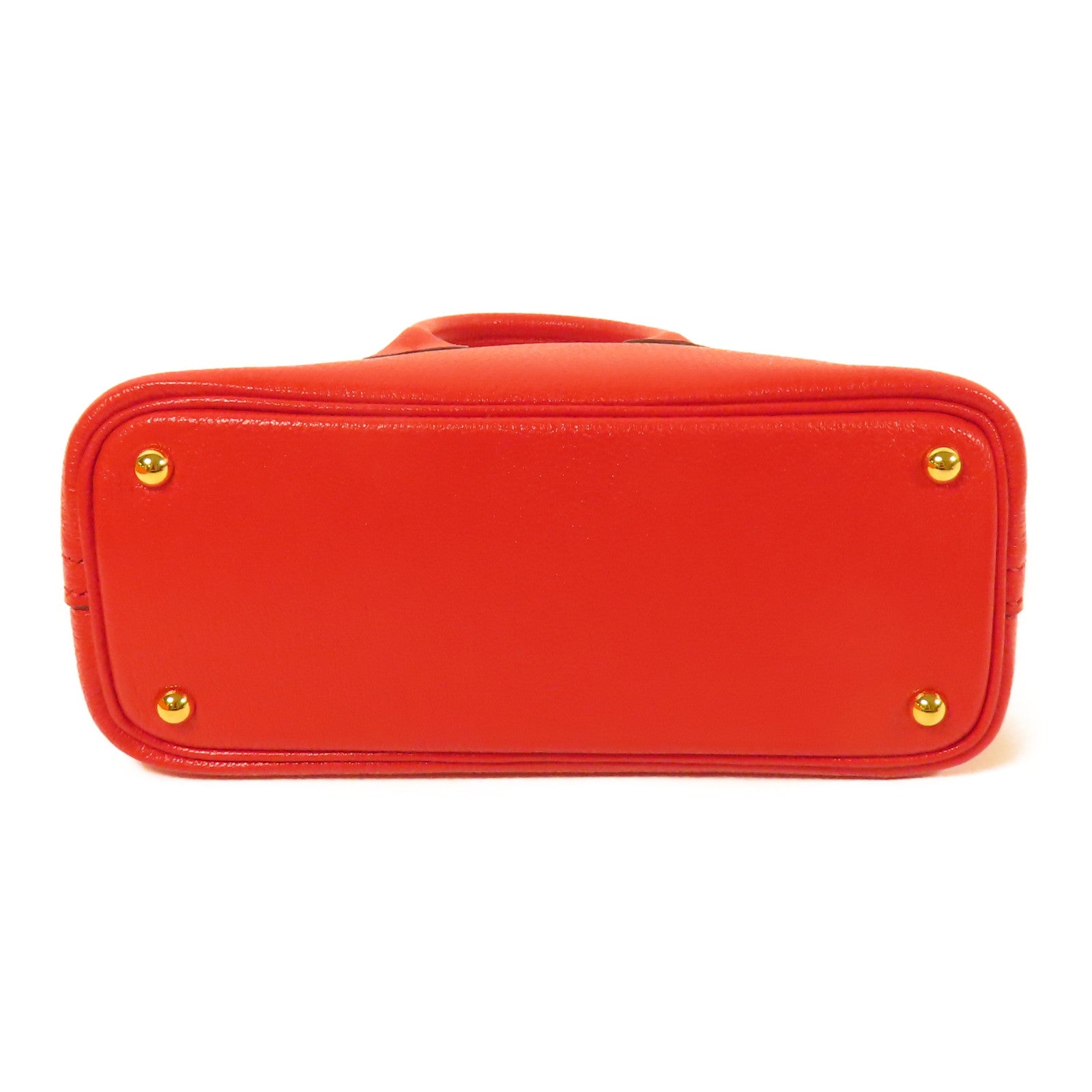 HERMES Chevre皮革Bolide 1923 Mini金扣手挽肩背兩用袋Rouge De Coeur