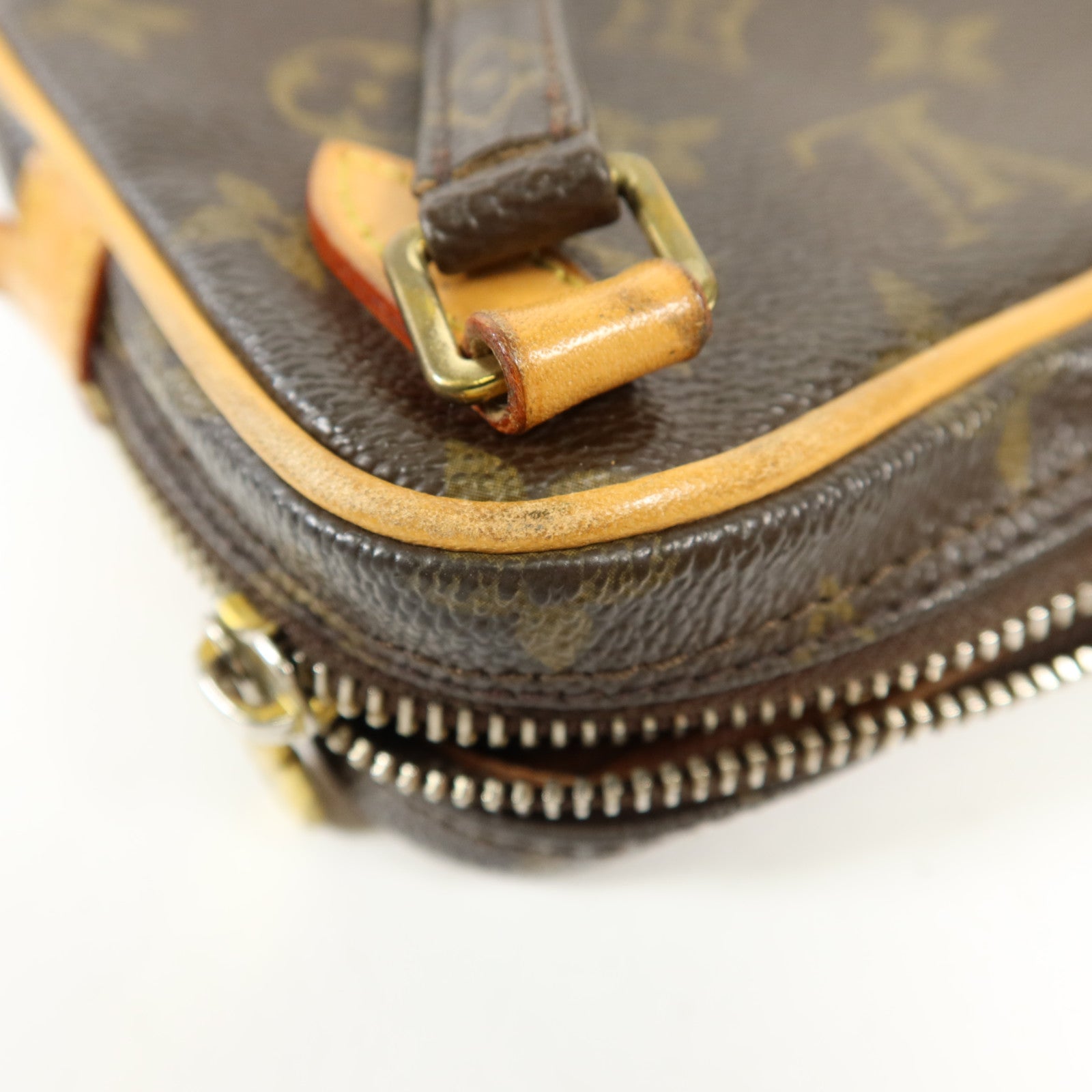 LOUIS VUITTON Monogram Marly Bandouliere金扣肩背袋棕色