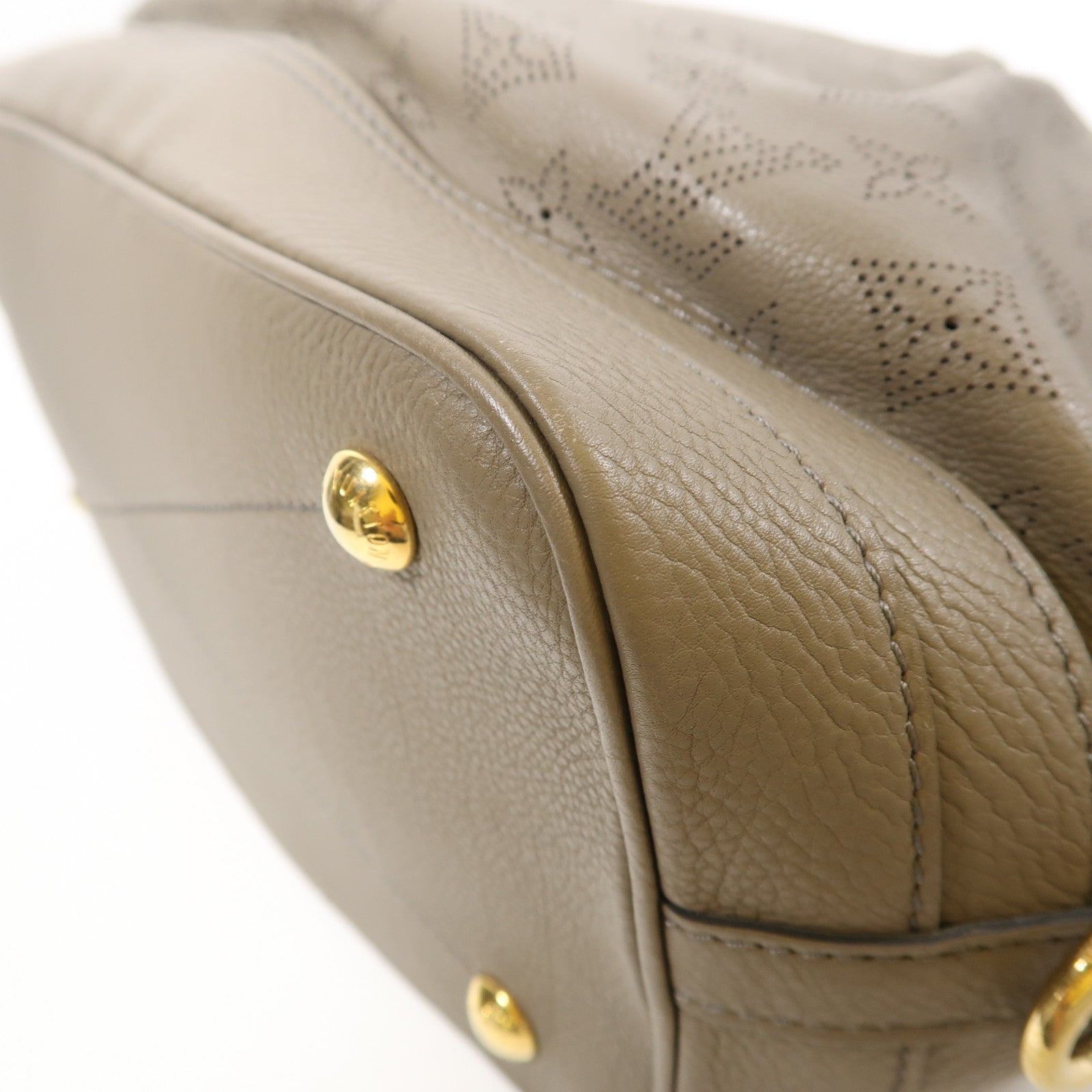 LOUIS VUITTON LV GHW Stella PM 2Way Shoulder Handbag Mahina M93175 Beige