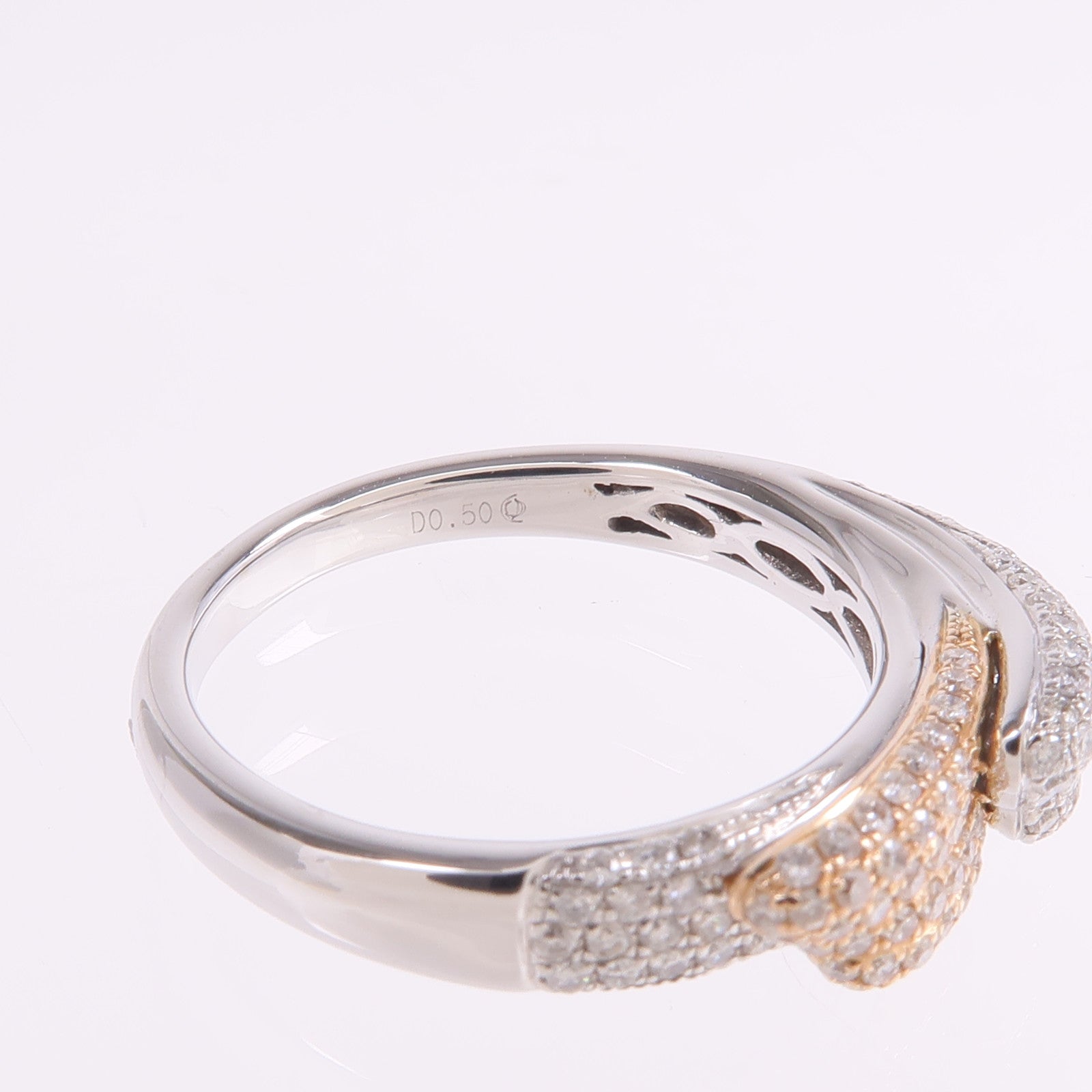 JEWELRY 18K白金/玫瑰金Diamond Ring鑽石戒指US#5.75
