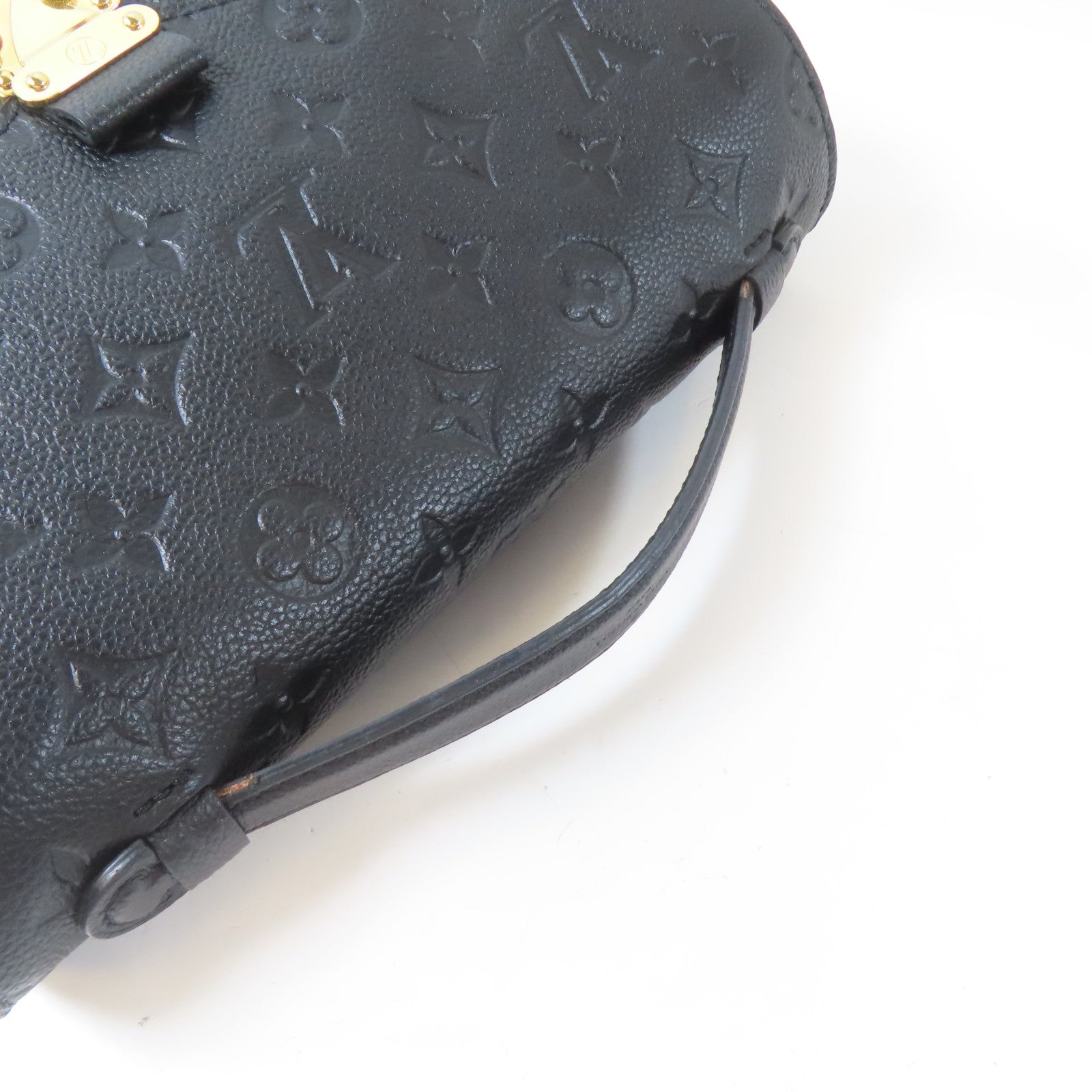 LOUIS VUITTON Monogram Empreinte Pochette Metis金扣手挽肩背兩用袋黑色