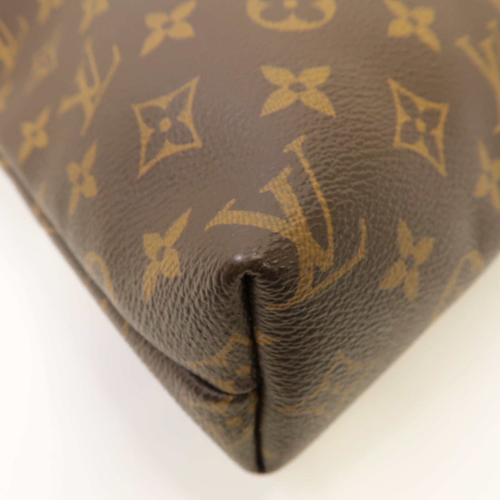 LOUIS VUITTON 【激減優惠】Monogram Lockit Chain金扣手挽袋啡色