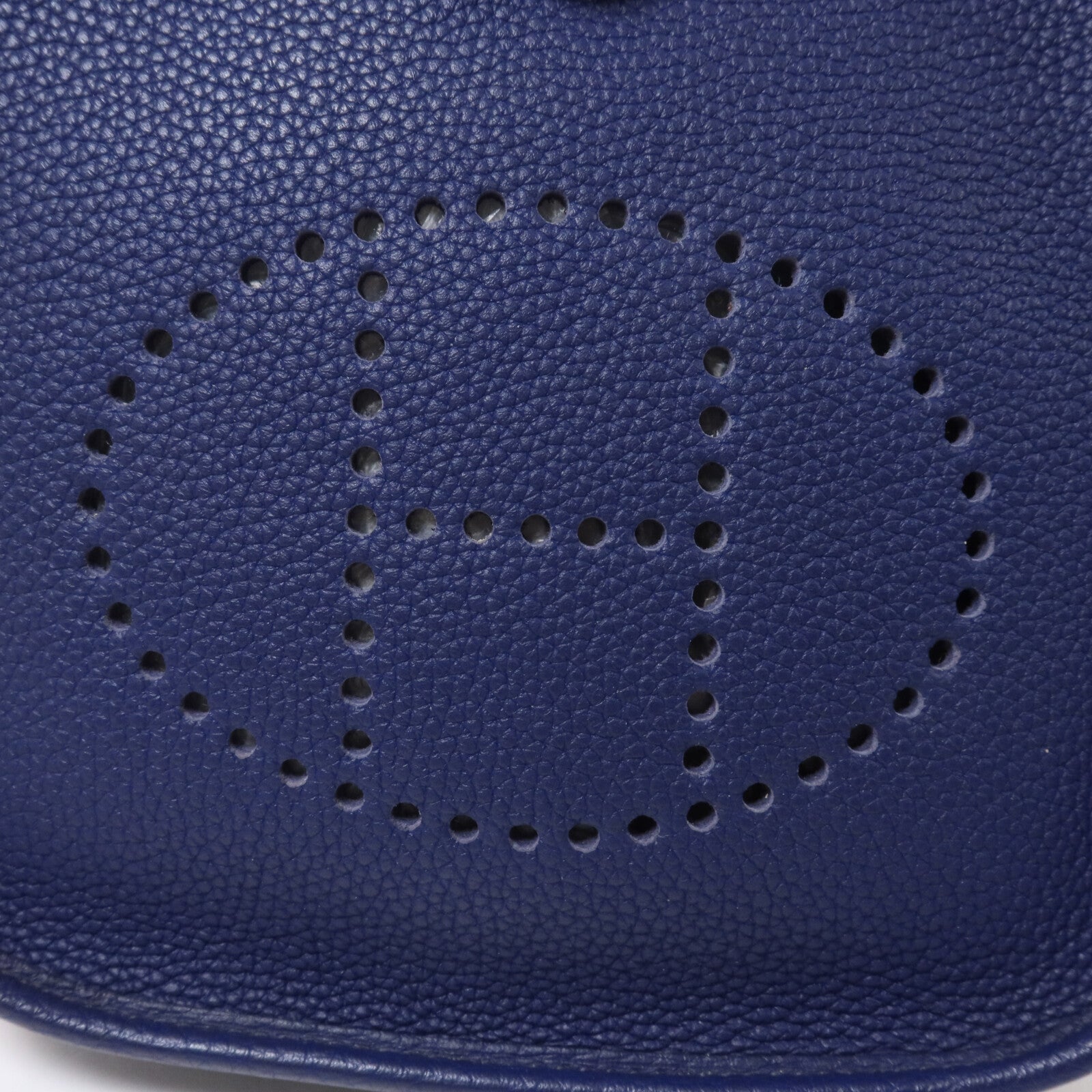 HERMES Clemence皮革Evelyne TPM肩背袋Bleu Saphir