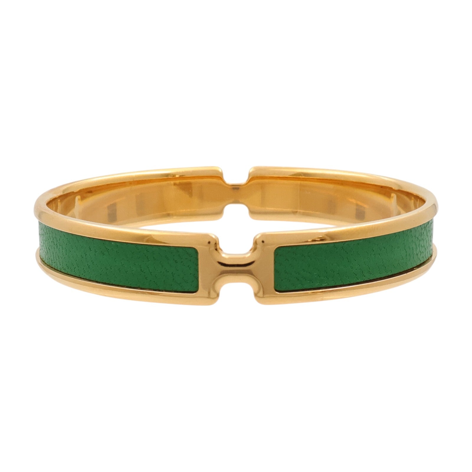 HERMES Chamkila皮革/金屬Olympe Bracelet手鐲