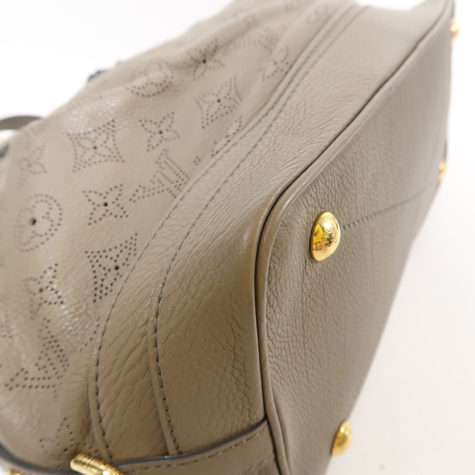 LOUIS VUITTON LV GHW Stella PM 2Way Shoulder Handbag Mahina M93175 Beige