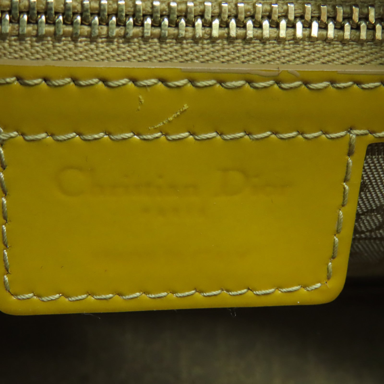 Dior 【激減優惠】漆皮皮革Lady Dior金扣手挽肩背兩用袋橙色