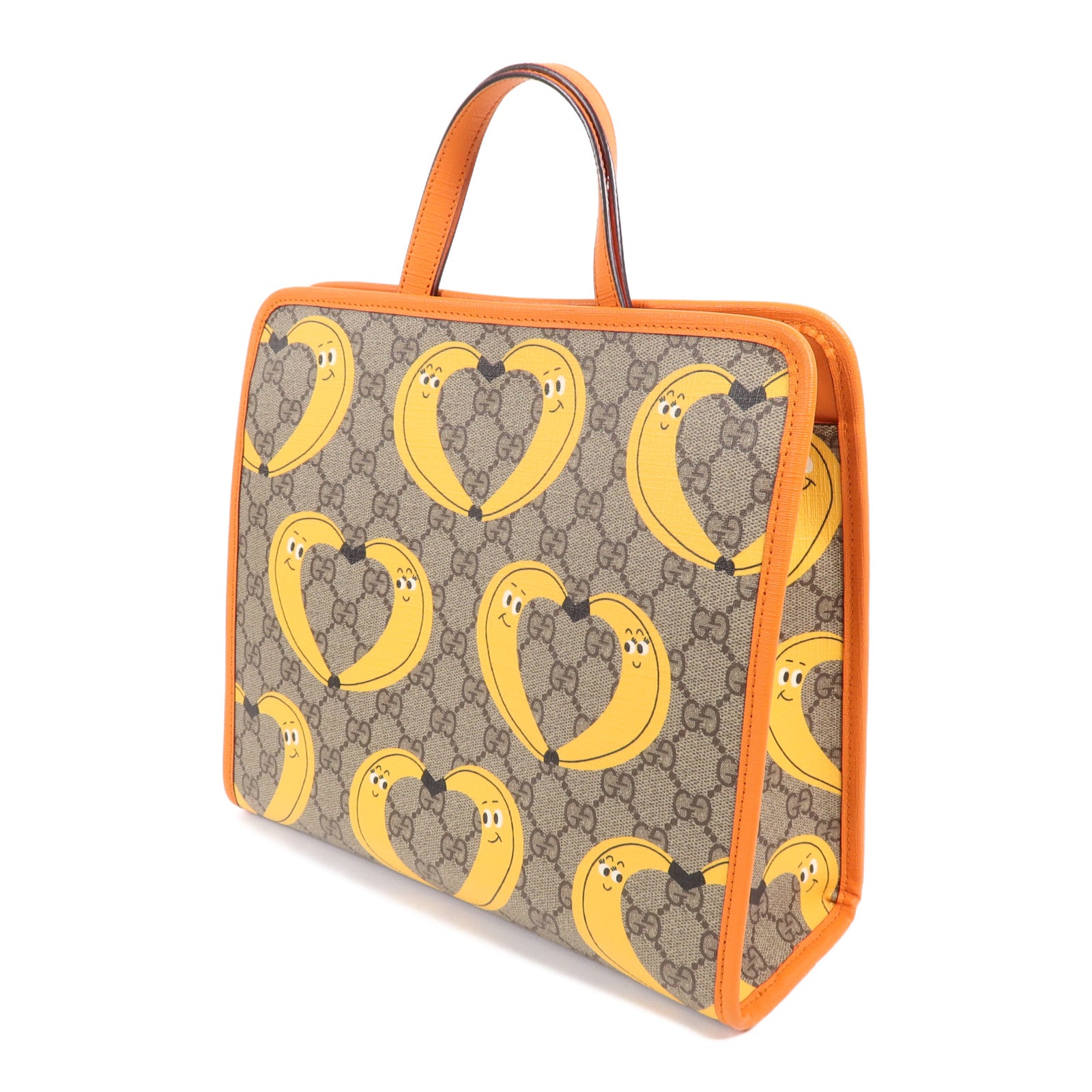 GUCCI 塗層帆布2 Way Shoulder Bag銀扣手挽肩背兩用袋