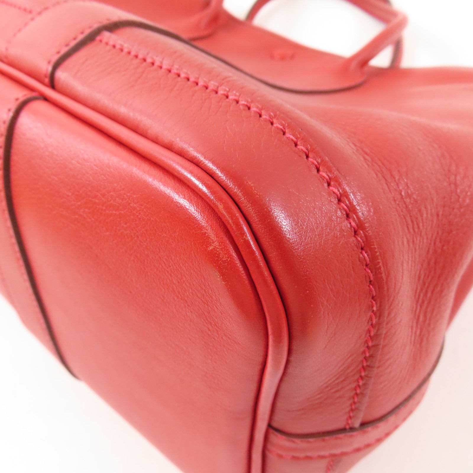HERMES 皮革Twilly Garden Party TPM手挽袋Vermillon