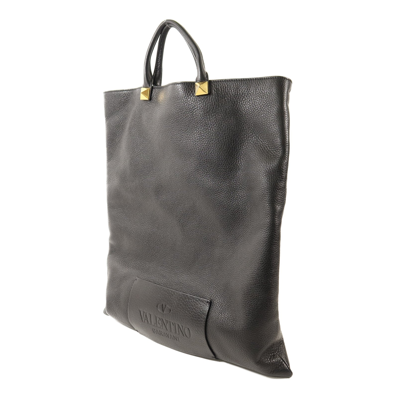 Valentino 【激減優惠】牛皮皮革2 Way Shoulder金扣手挽肩背兩用袋