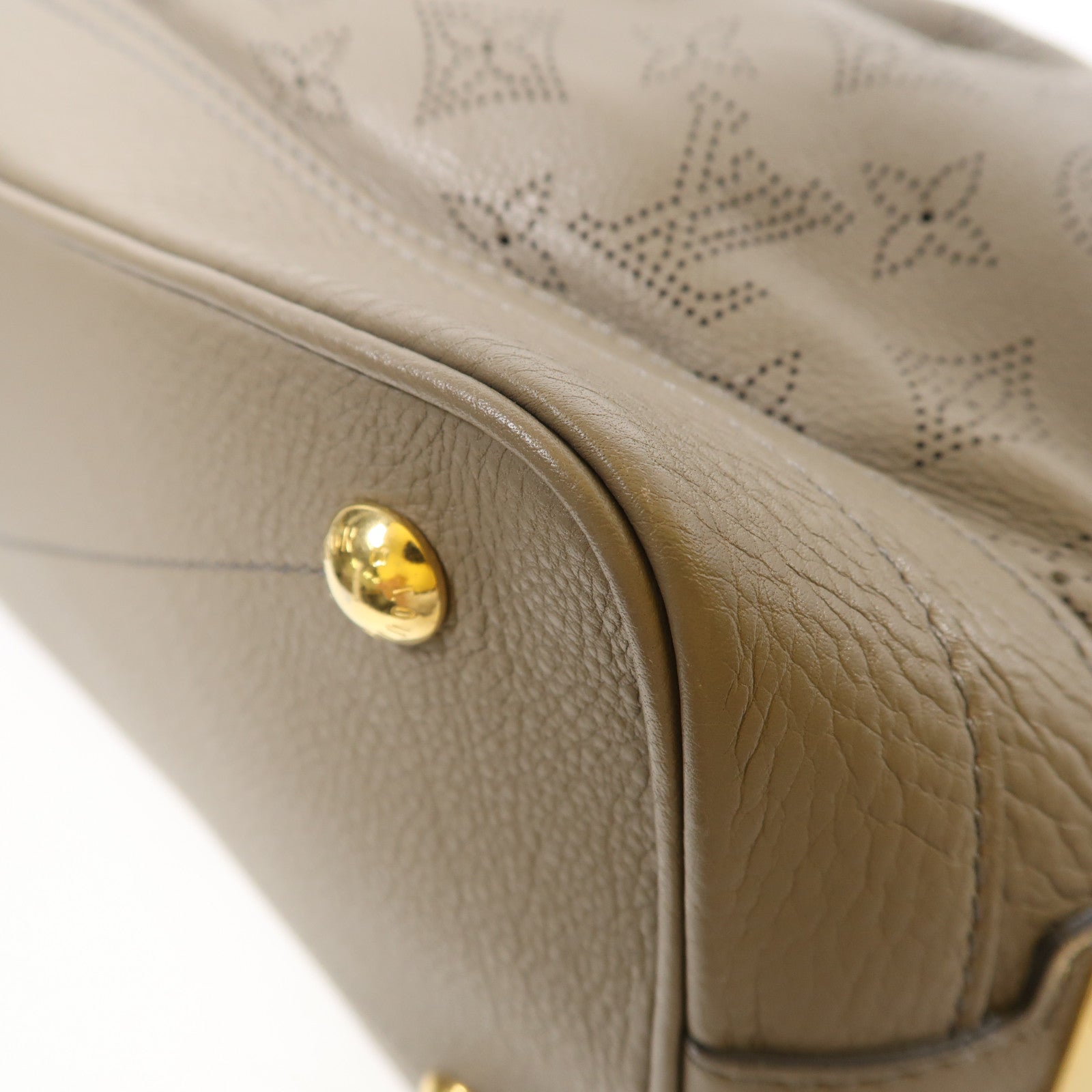 LOUIS VUITTON LV GHW Stella PM 2Way Shoulder Handbag Mahina M93175 Beige