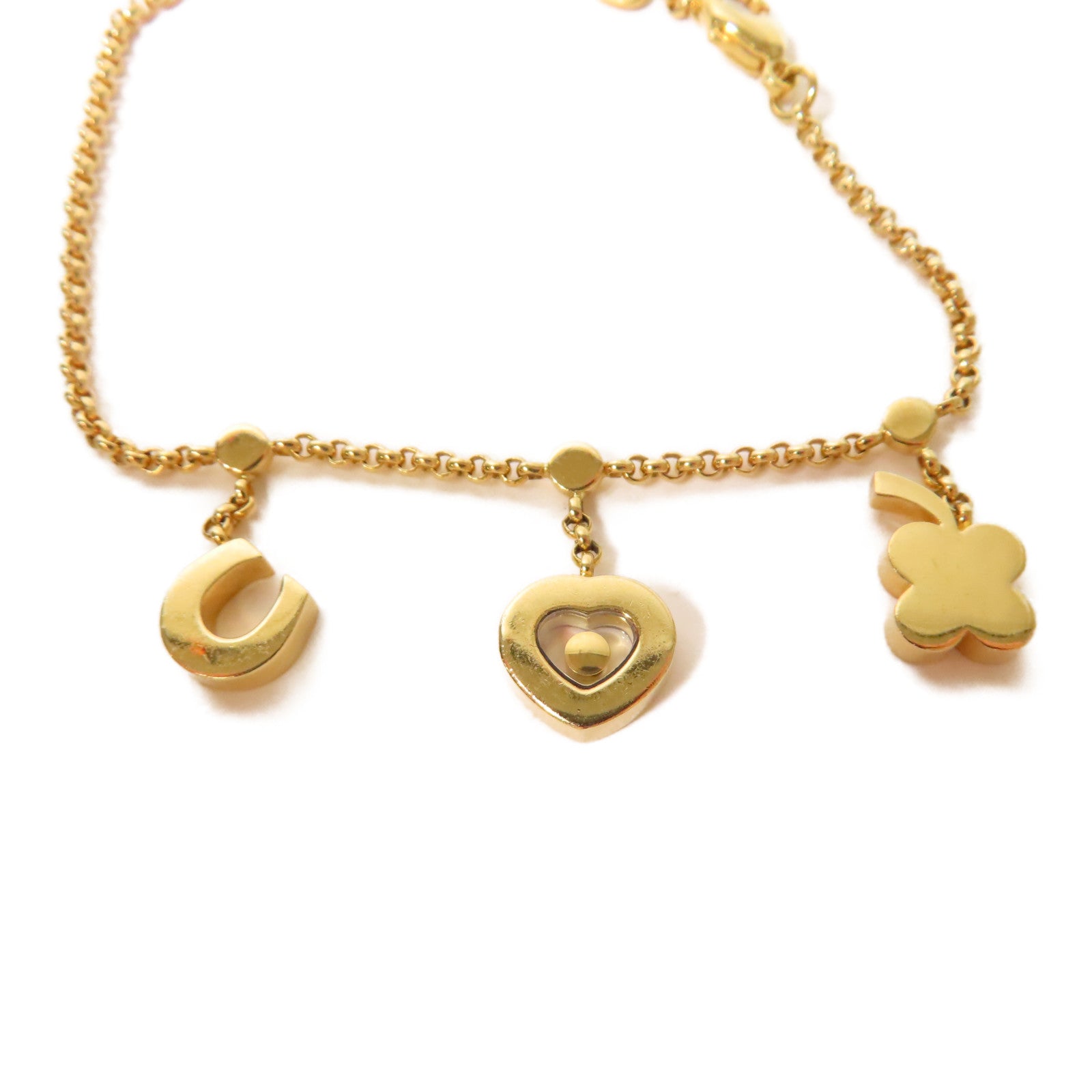 Chopard 18K玫瑰金Happy Diamond Bracelet手鏈